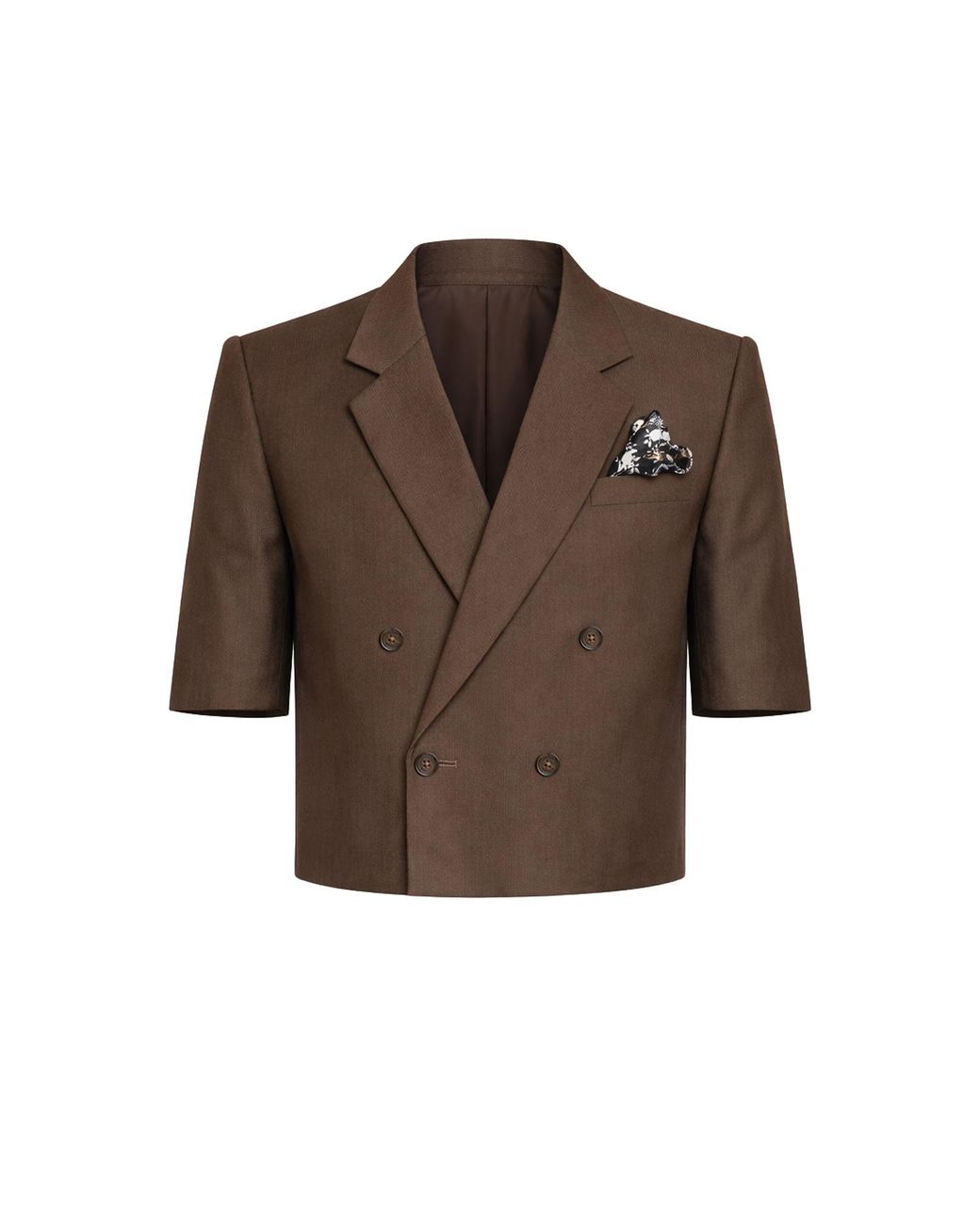 Maui X Lolita Brown André Espresso Cropped Blazer for men