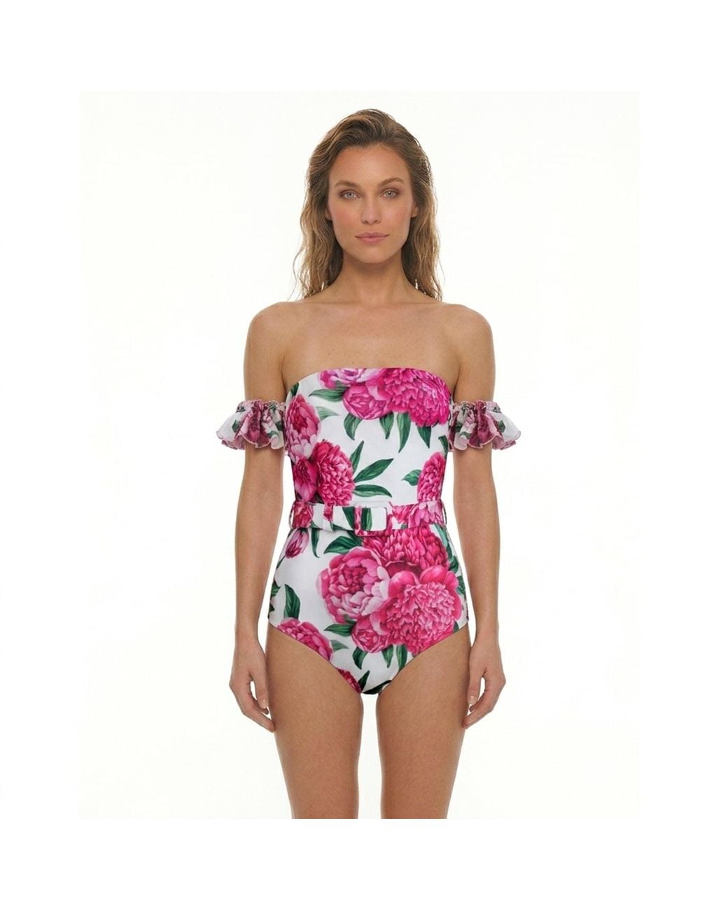 Nur Karaata Purple Marigold Swimsuit