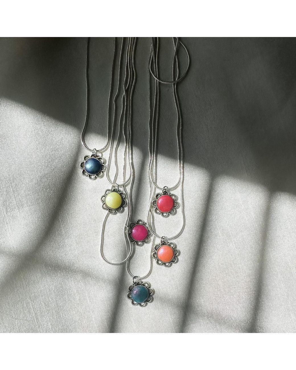 Babaloo White Sterling Bloom Necklace