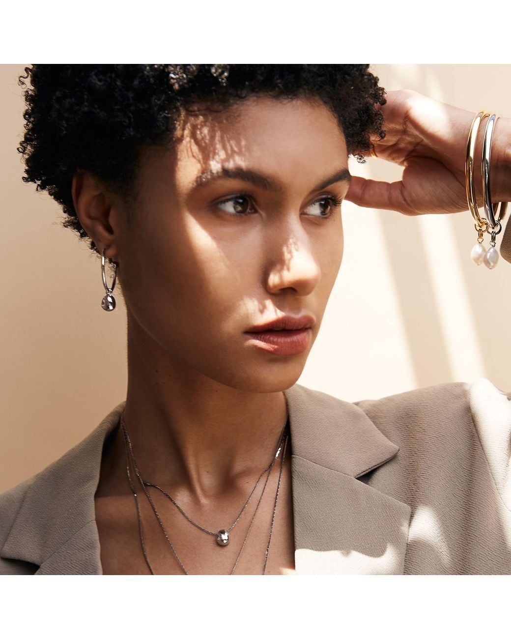 Biko Jewellery Metallic Galina Pendant Small