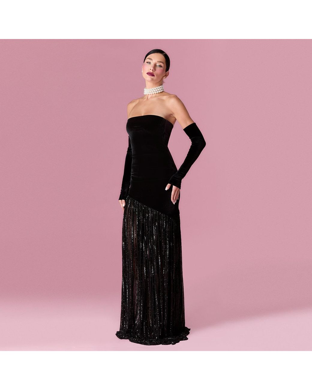 Nur Karaata Black Florence Gown