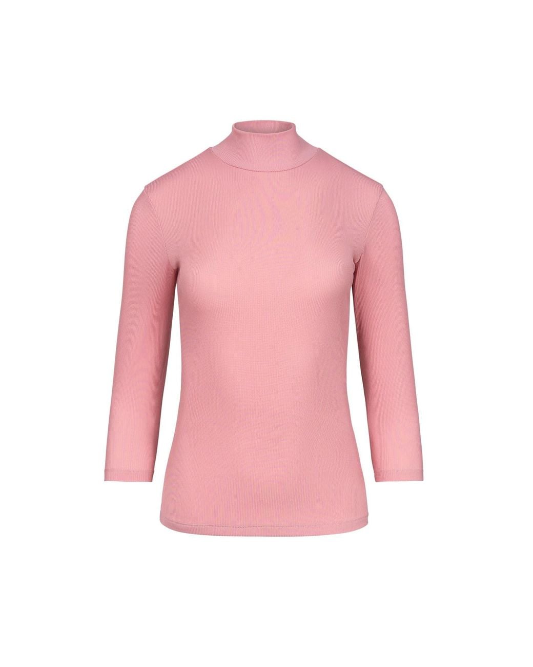 Oh!Zuza Pink Rib Rollneck Top