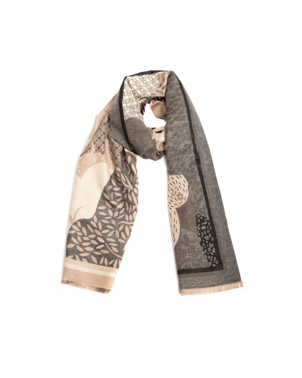 Saachi Natural Nature Reversible Scarf