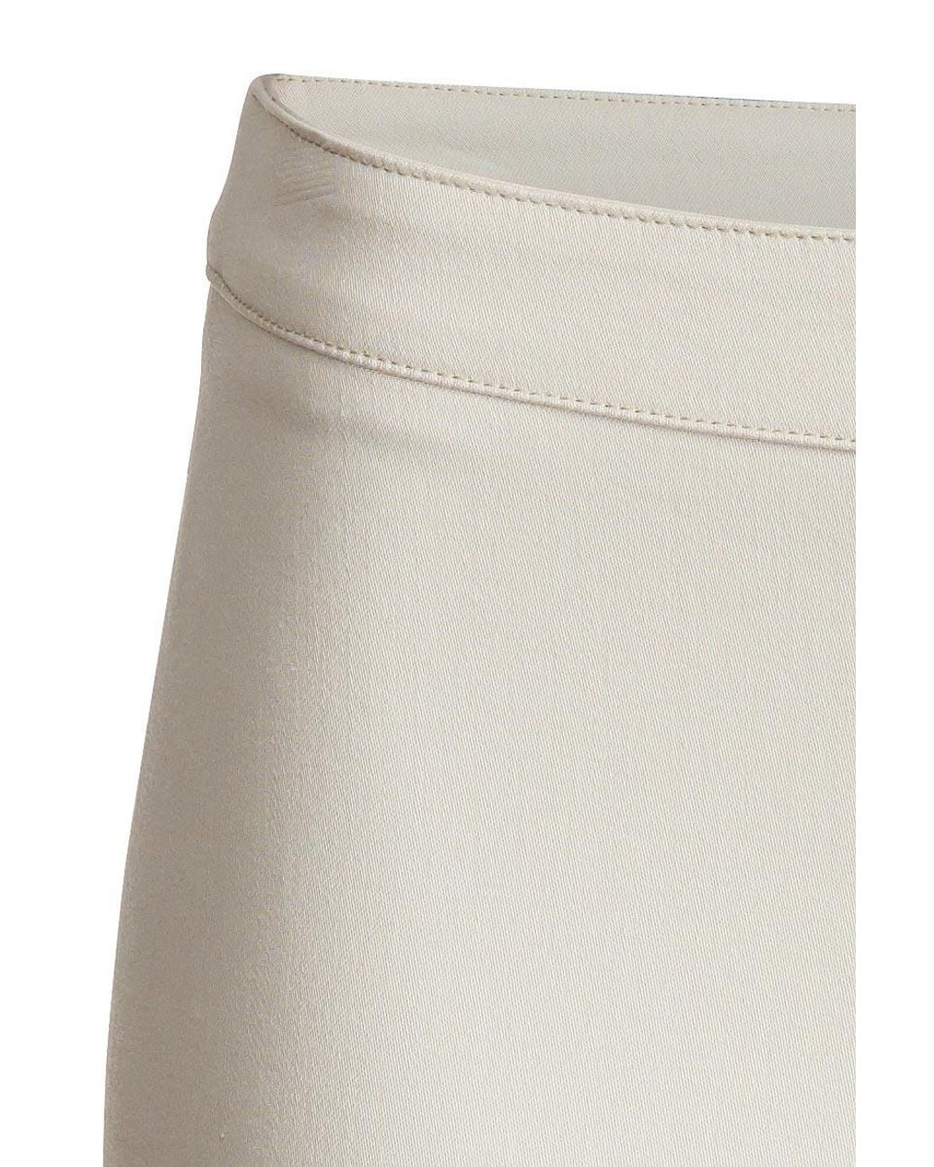 Conquista White Neutrals Fitted Stretch Trousers