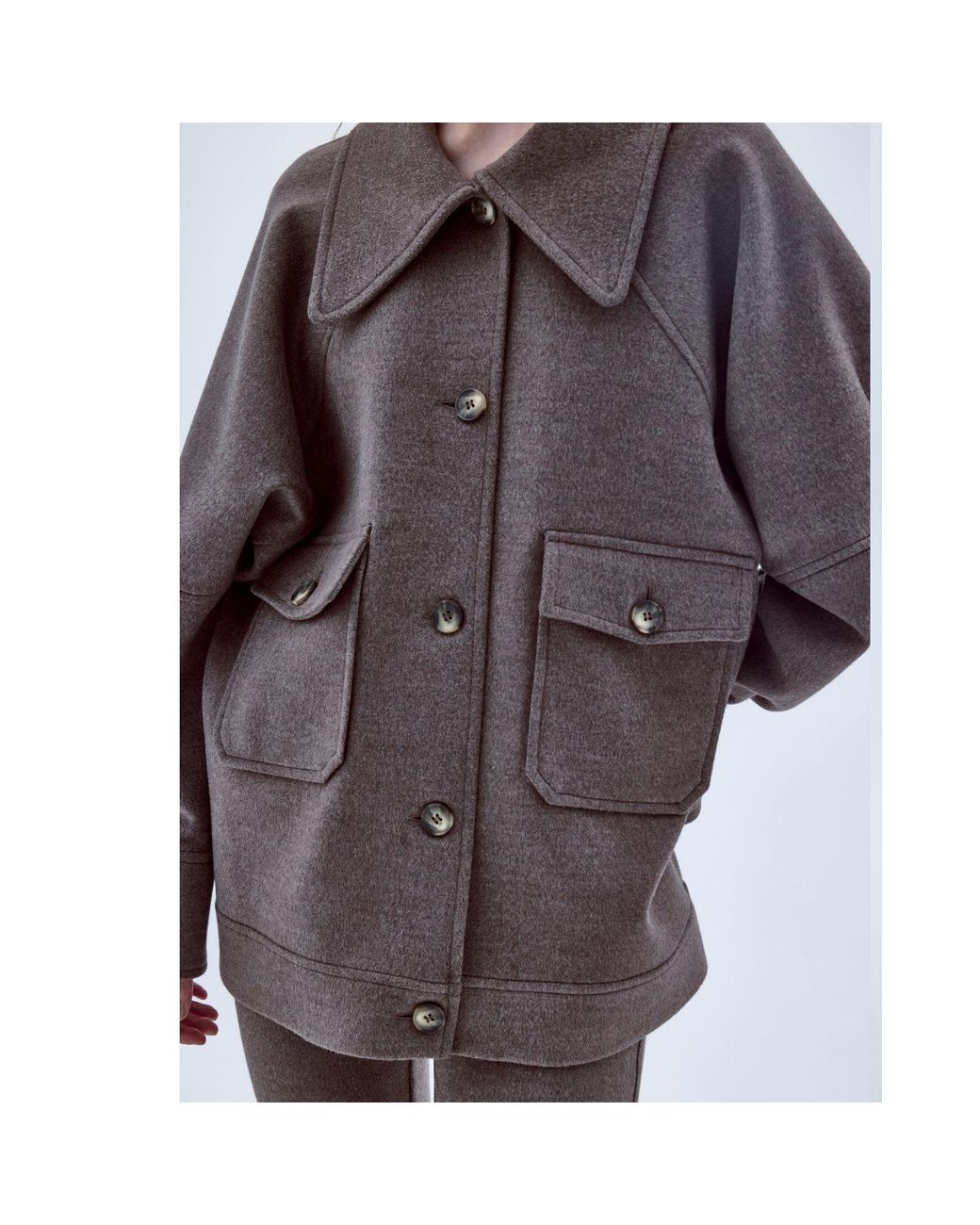 NAZLI CEREN Brown Terry Cashmere Coat