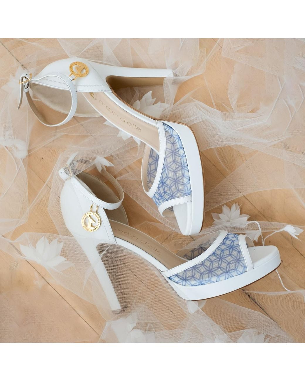 Moon D'elle White The Nebbiolina Heels