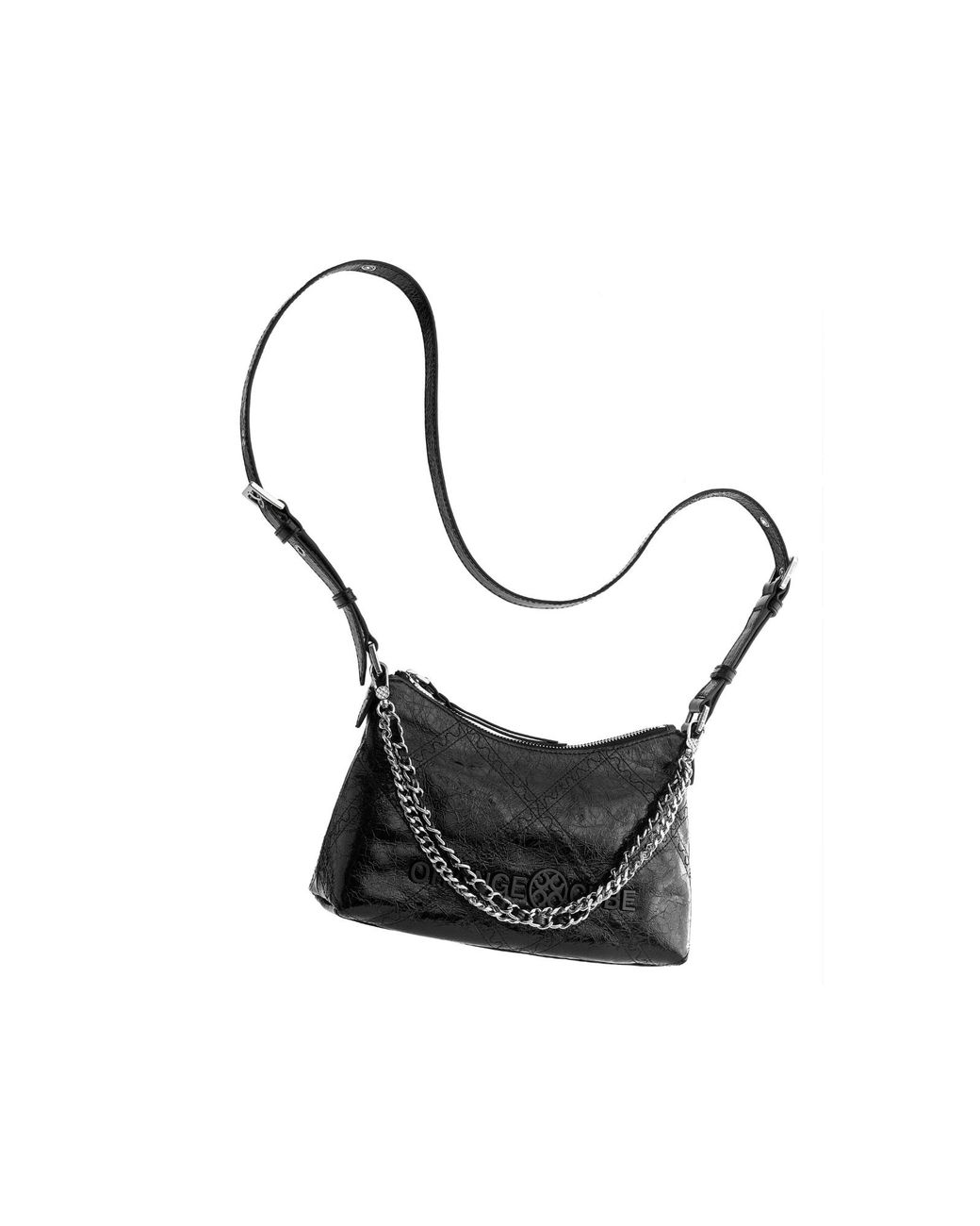 Orange Cube Black Metropolitan Shoulder Bag