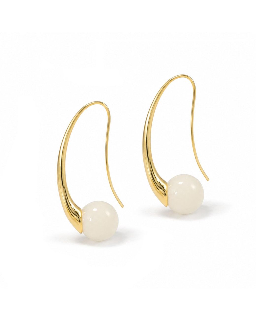Hye Jane Jewelry Metallic Orb Threader Earrings