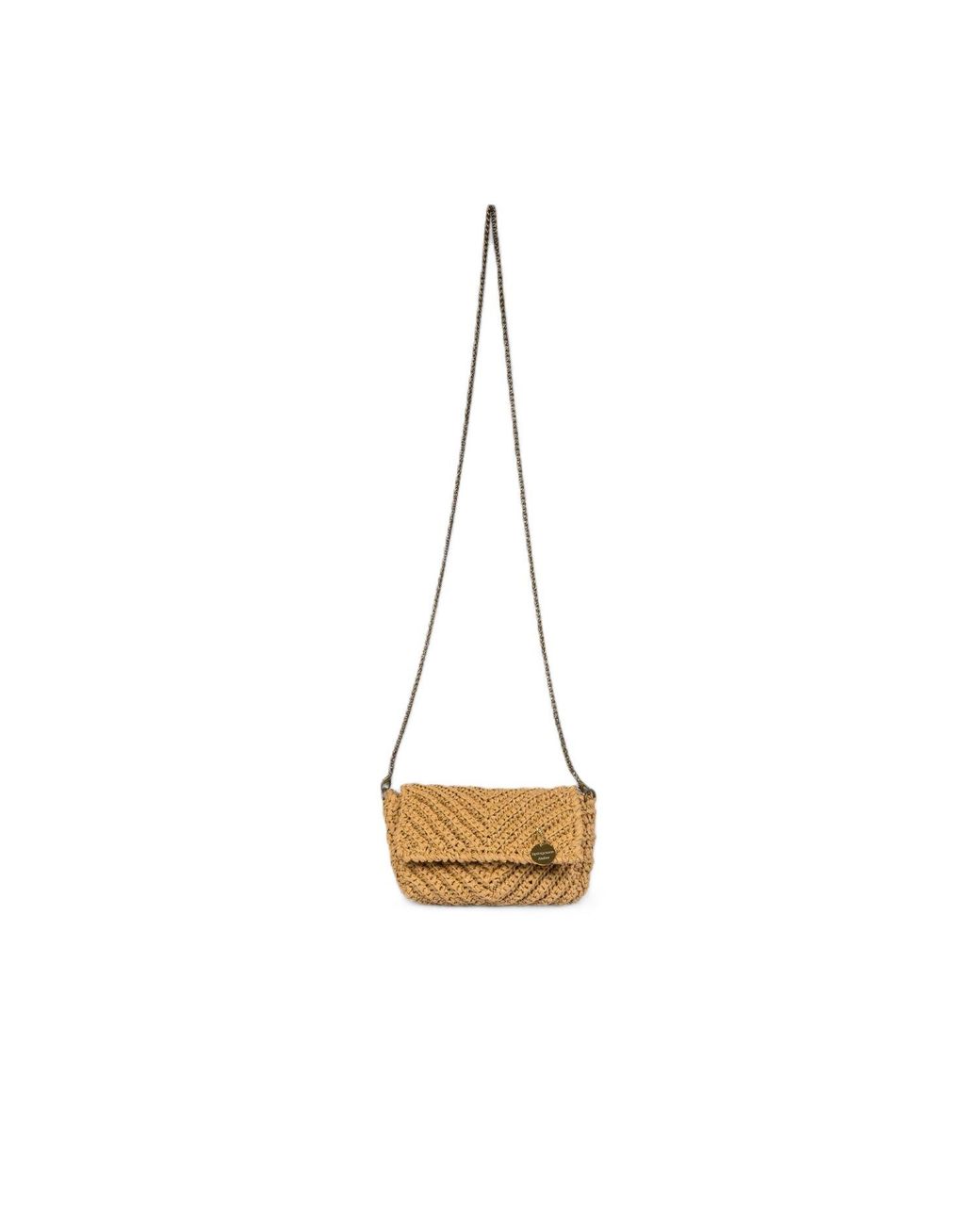 Springmoonatelier Metallic Neutrals Raffia Bag Shoulder Bag