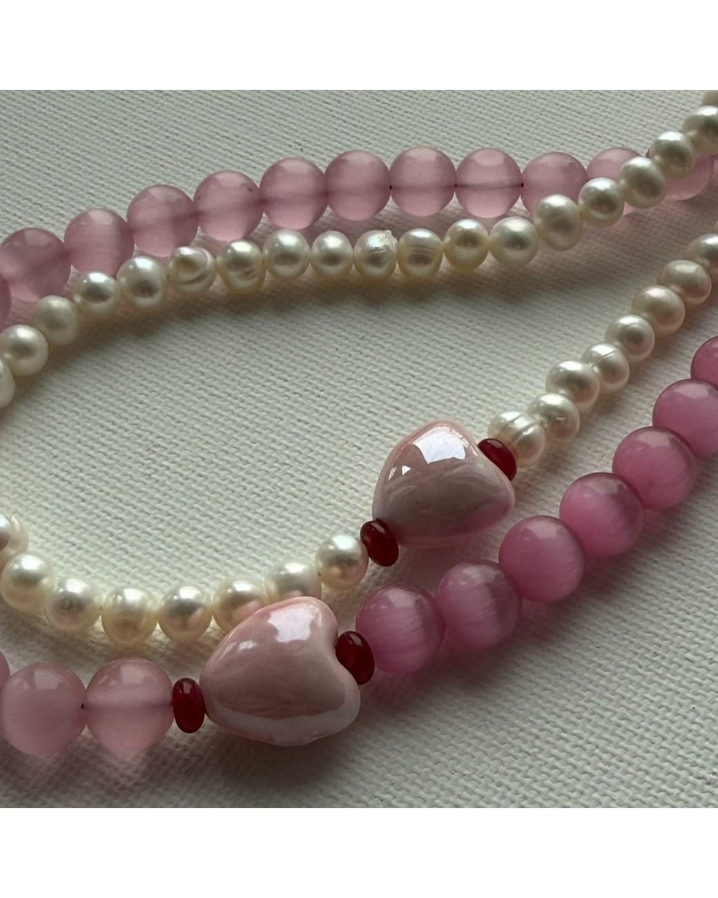 Larsuu Pink Amour Rose No. Two Necklace