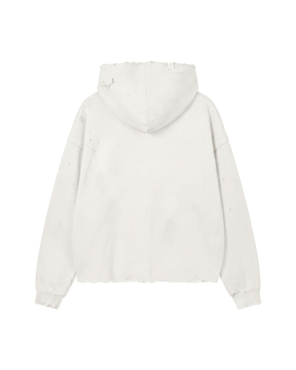 Other Uk White Midnight Cowboy Distressed Hoodie