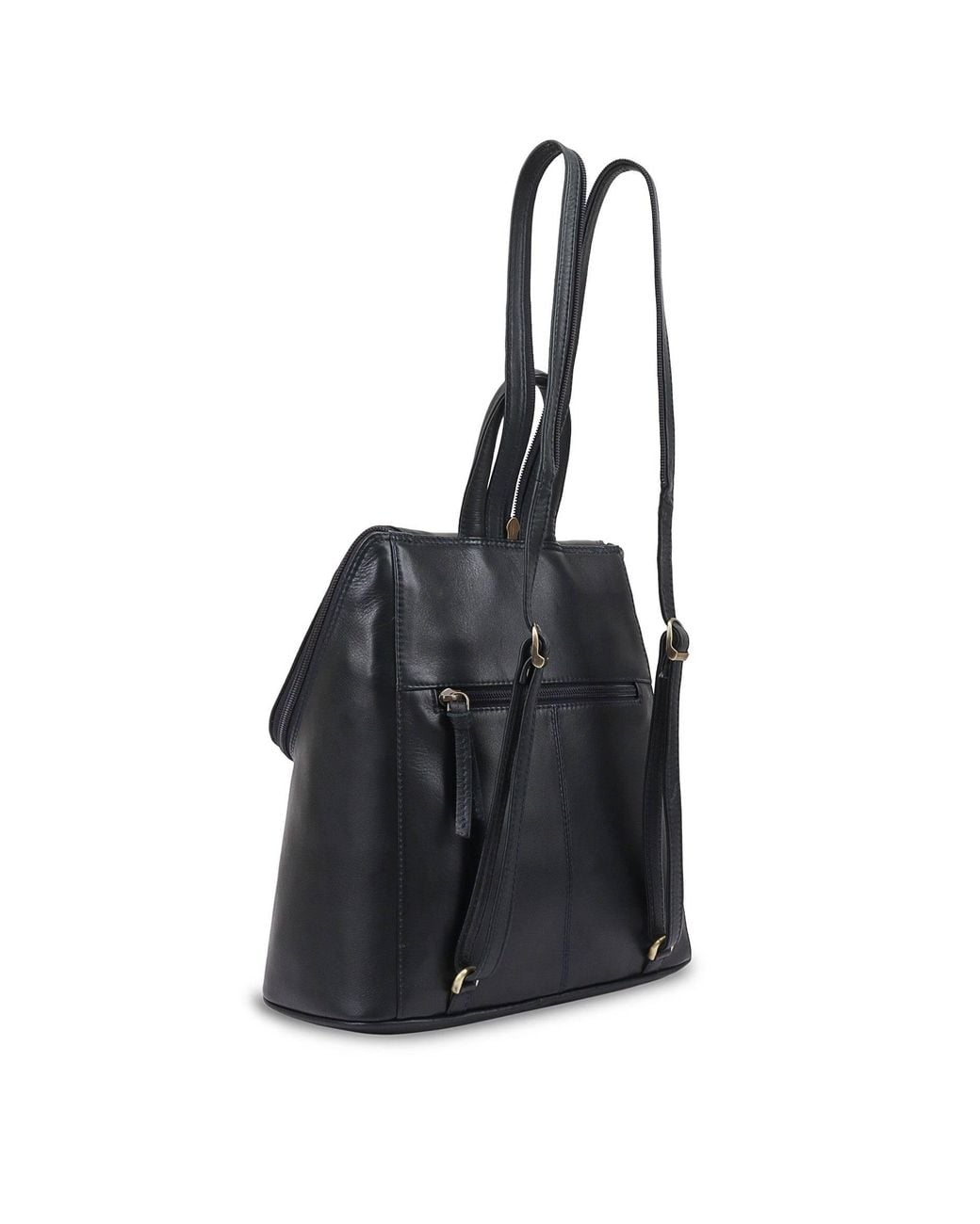 Lloyd Baker Black Padma Leather Backpack