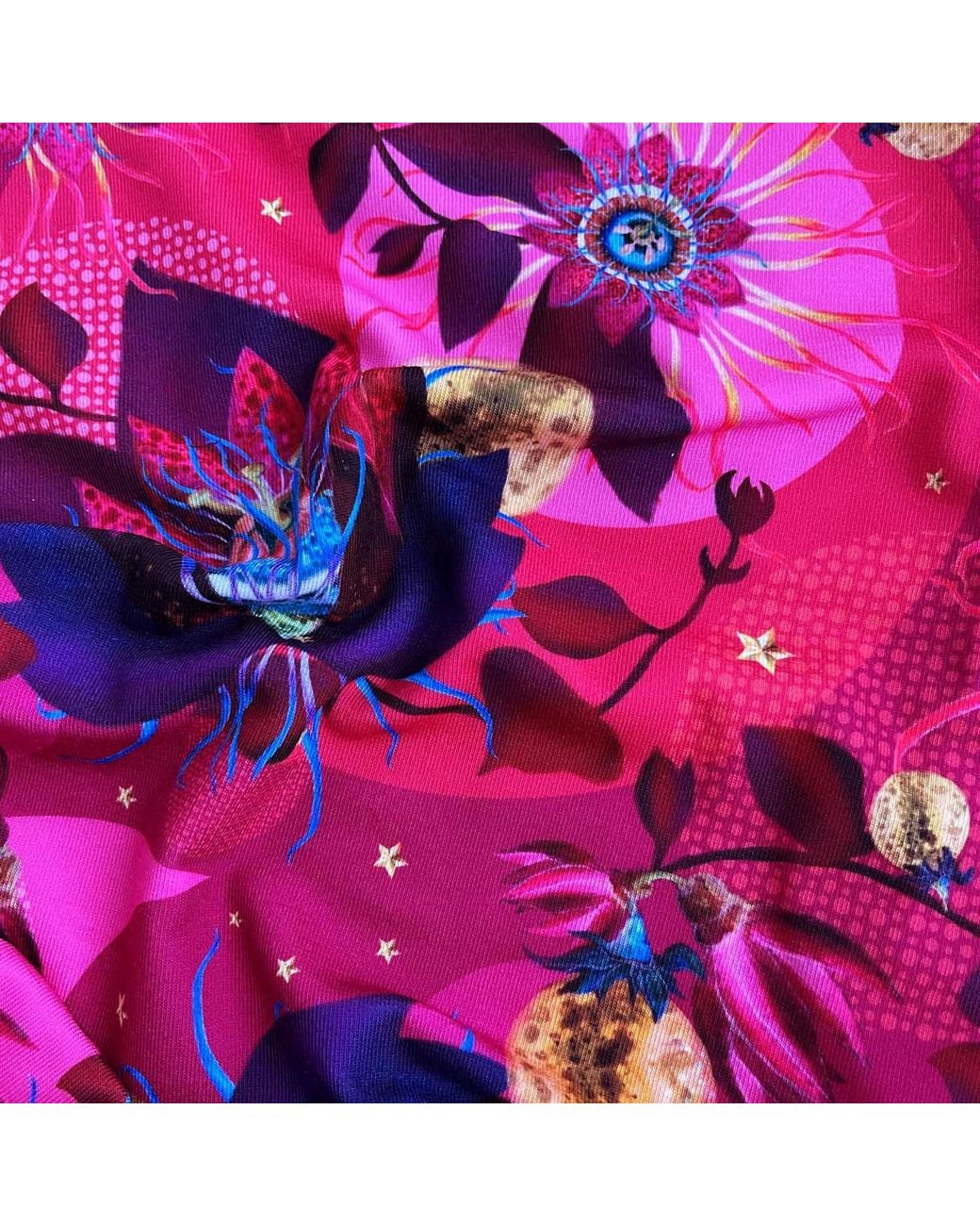 VETKA Pink Neck Gaiter Passion Flower