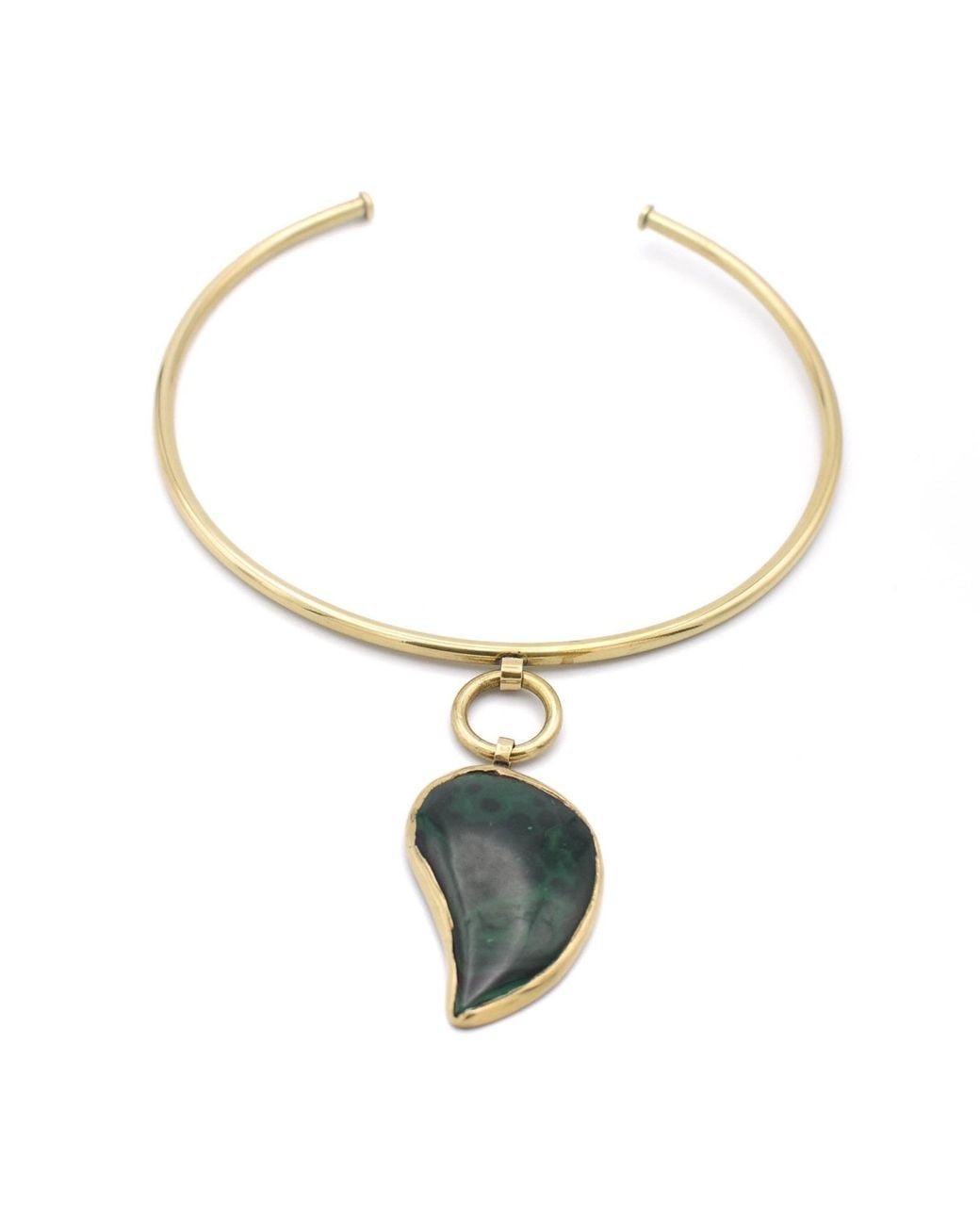 Lala Salama Metallic Kijani Malachite Lunar Choker