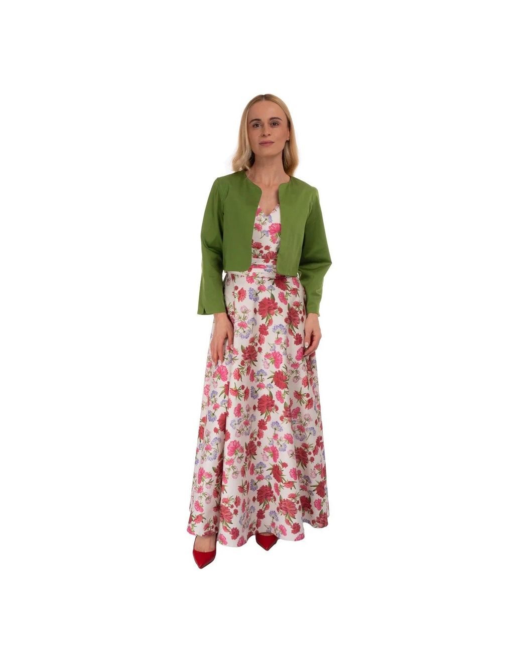 Sofia Tsereteli Red Blooming Blossom Belle Gown