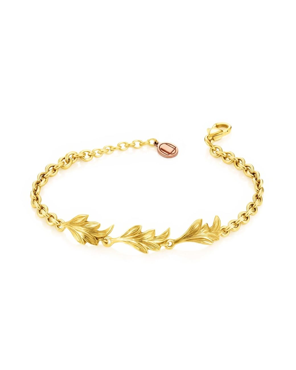 Unaloe Metallic Lilium Leaves Bracelet
