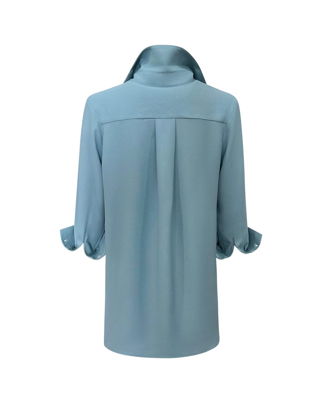 Perlavera Blue Sienna Sea Three Quarter Sleeve Length Missy Fit Shirt