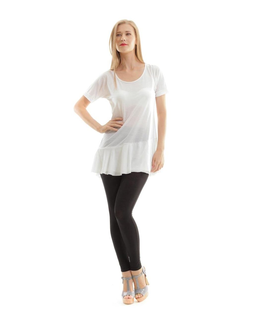 Conquista White Two-Piece Tunic