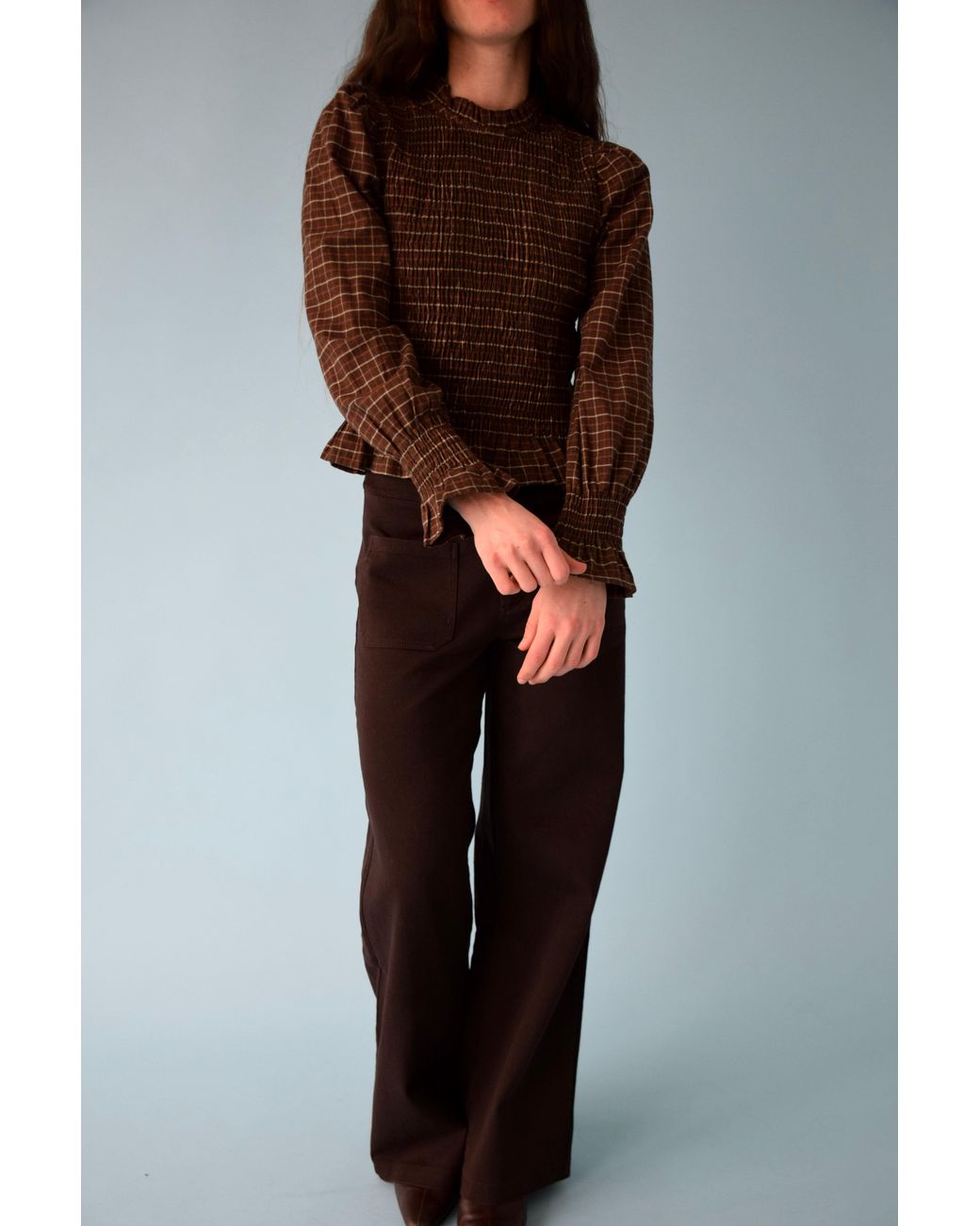 Mind Traveler Brown Chia Alia Blouse
