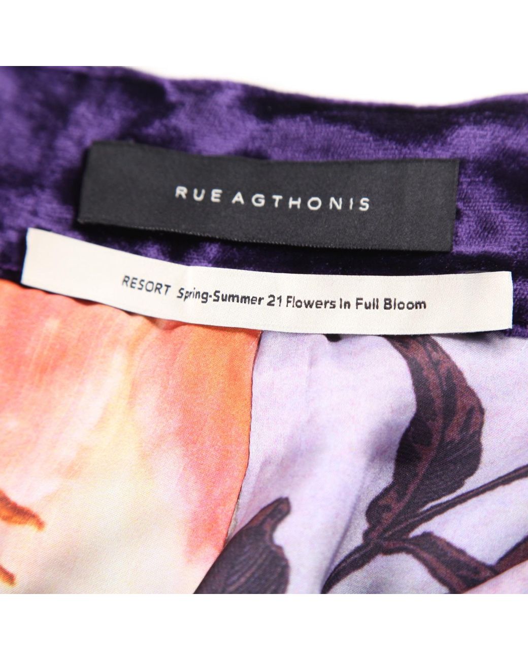 RUE AGTHONIS Blue Vigne Shorts