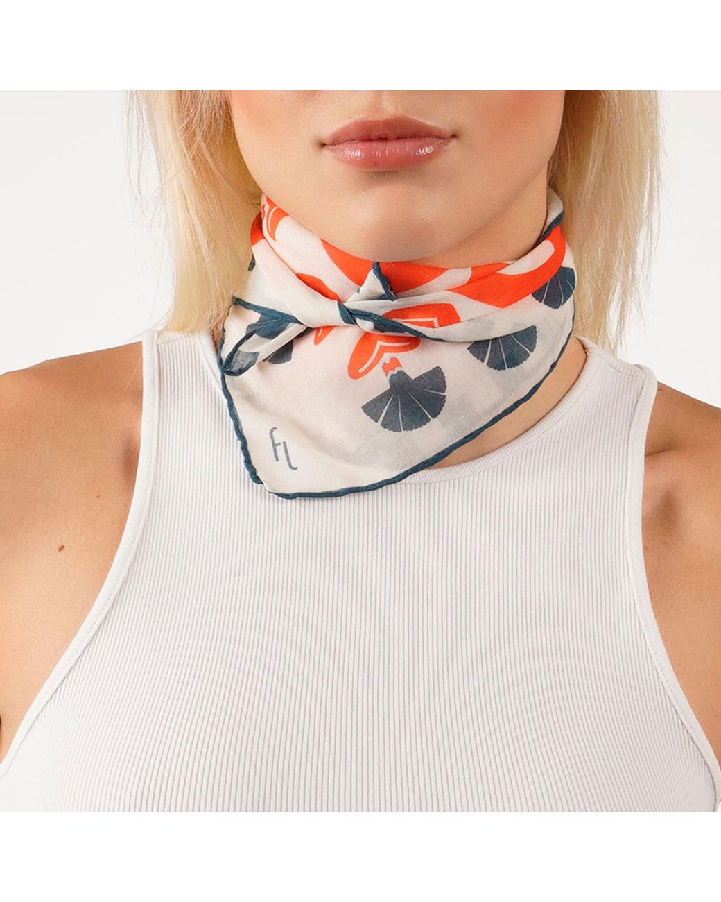 Folie Living Red Apple Of My Eye Cotton Scarf Small