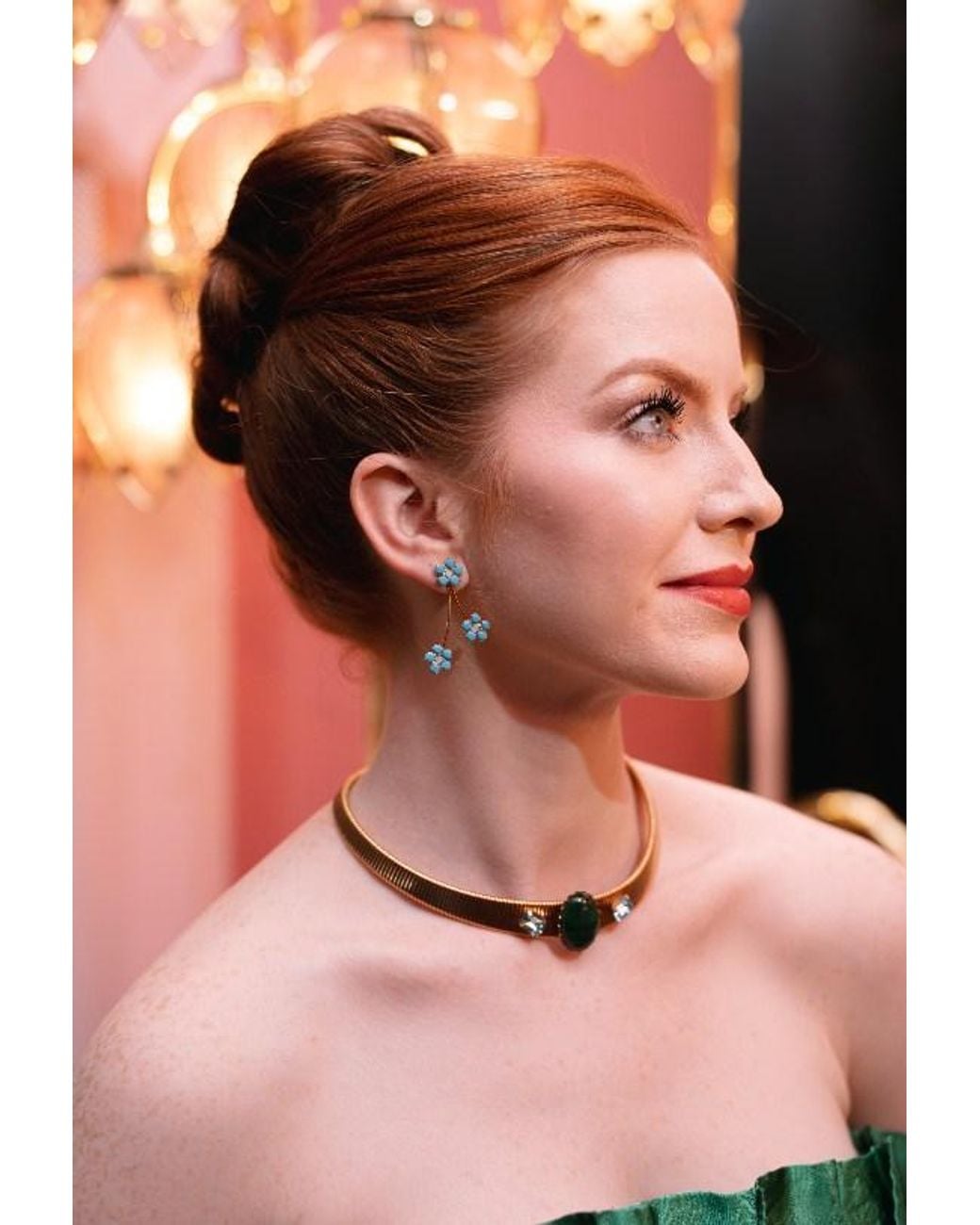 The Pink Reef Blue Spring Earring