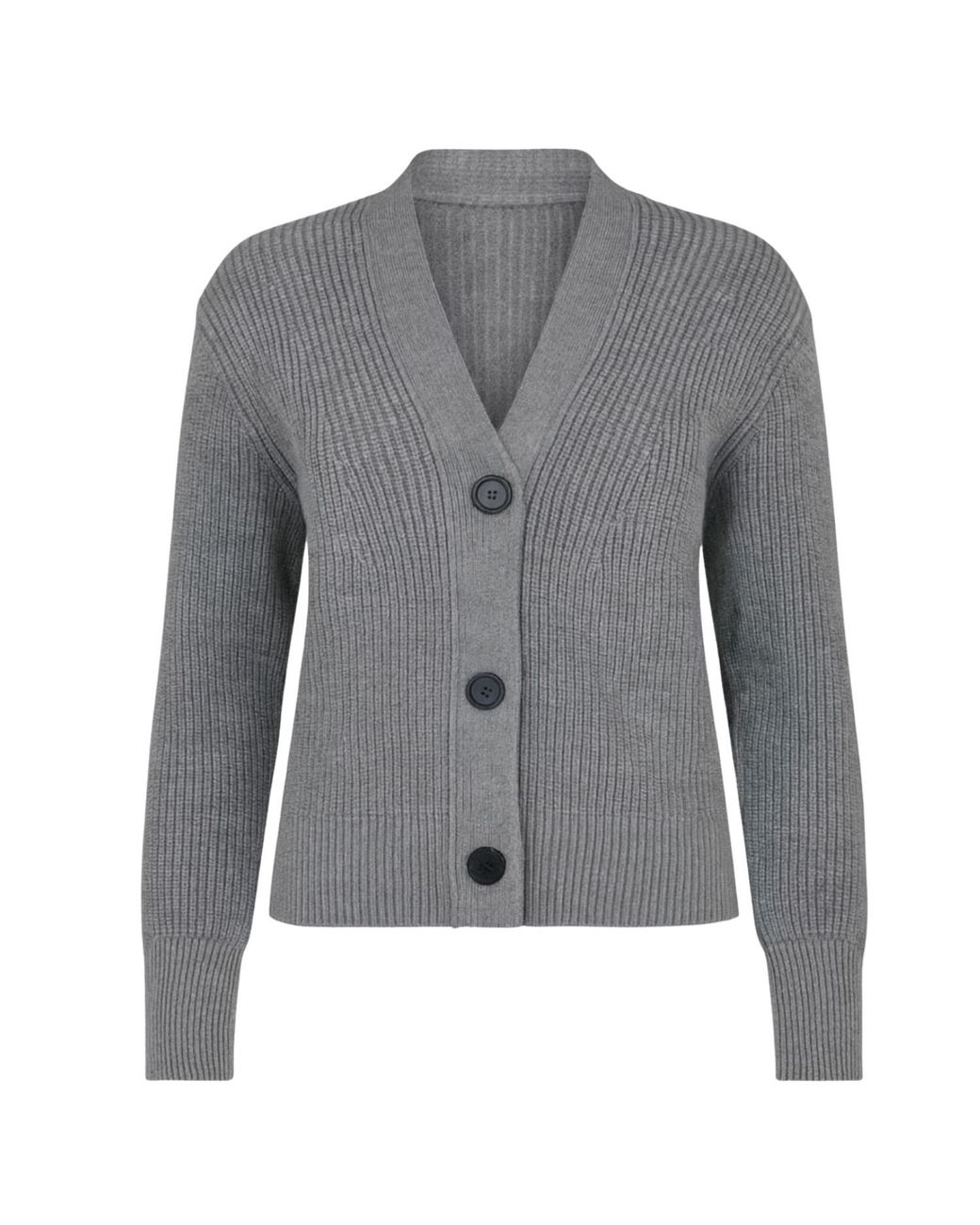 Nuvv Collection Gray Cotton Long Sleeve -Cardigan
