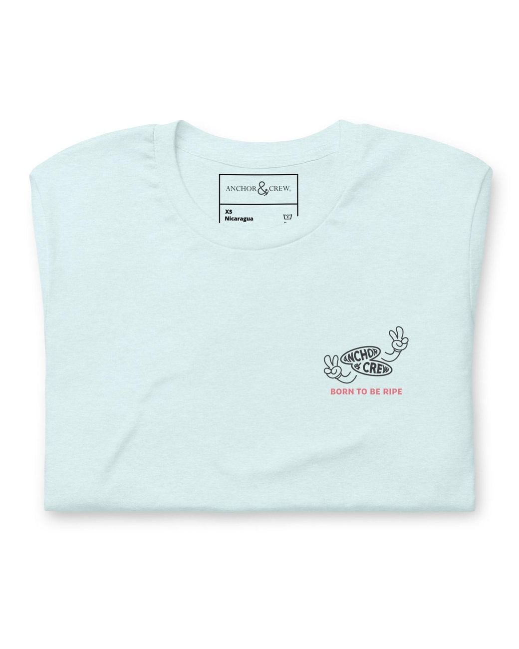Anchor and Crew Blue Ice Ripe Avocado Dial-A-Local Organic Cotton T-Shirt for men