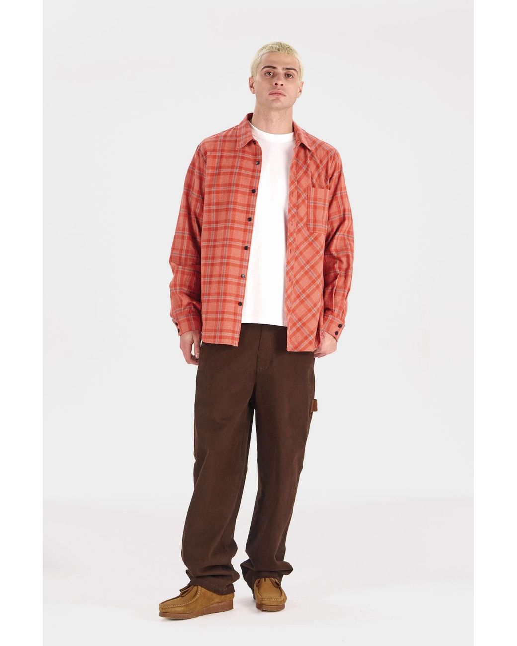 Komodo Brown Theo Organic Cotton Carpenter Trouser for men