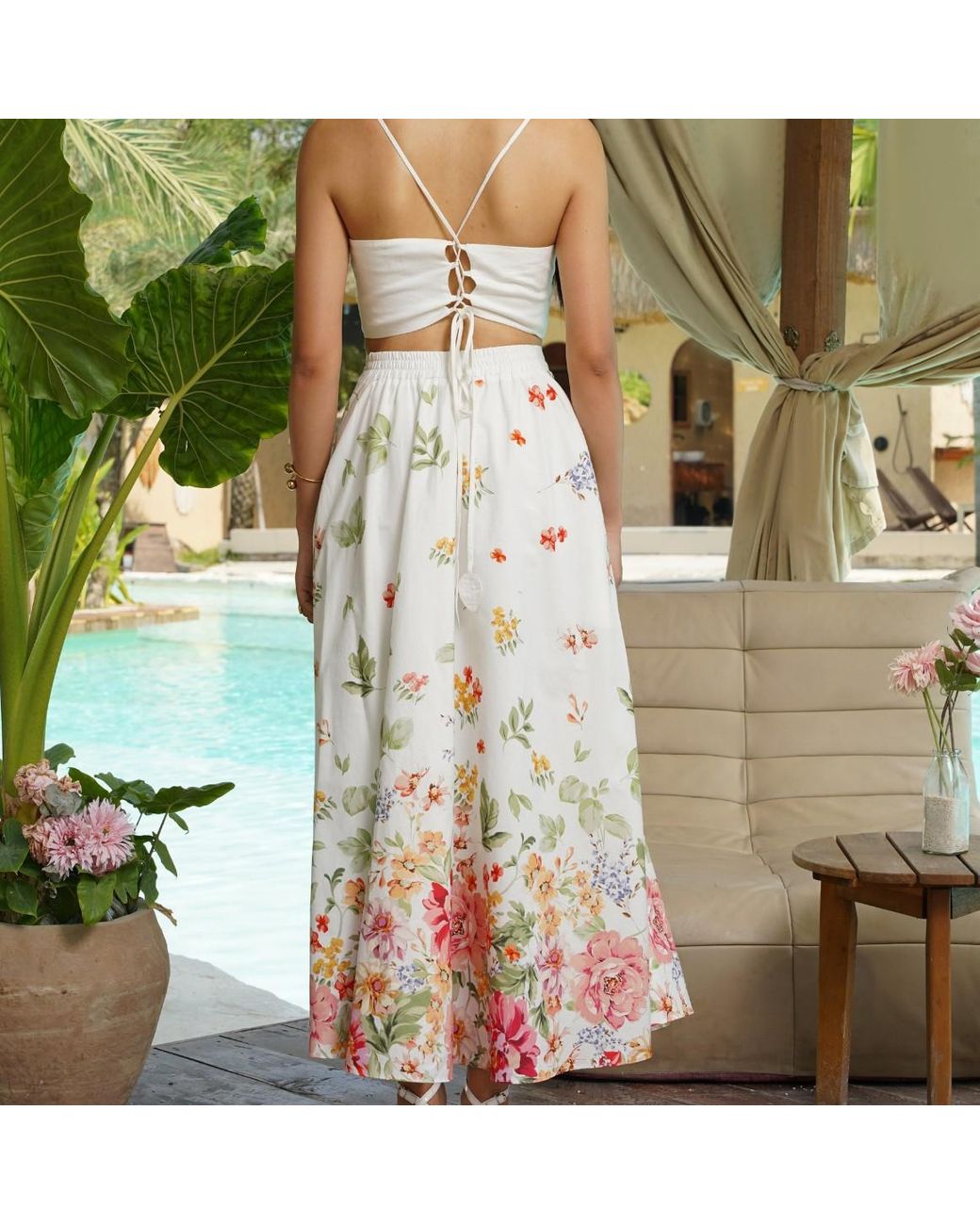 Yumi Kim White Sicilia Morning Rise Skirt