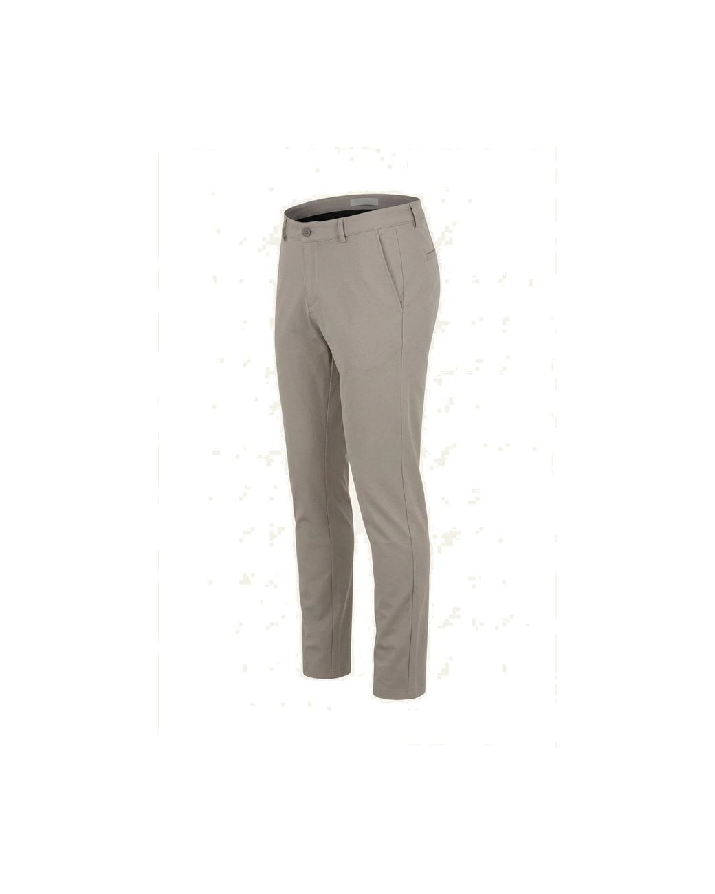 Ron Tomson Gray Neutrals Tapered Casual Wear Pants for men