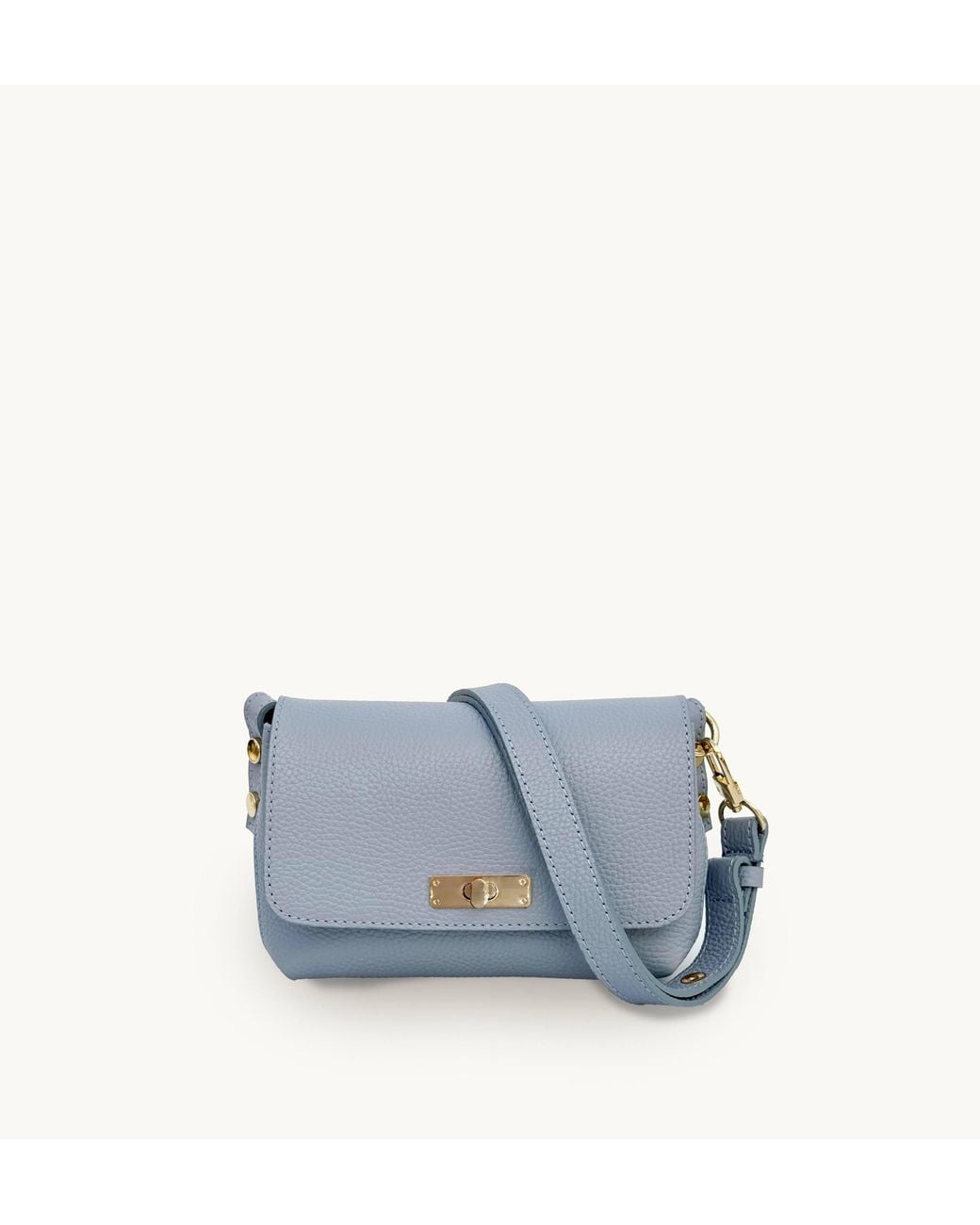 Apatchy London Blue The Maisie Mini Sky Leather Bag