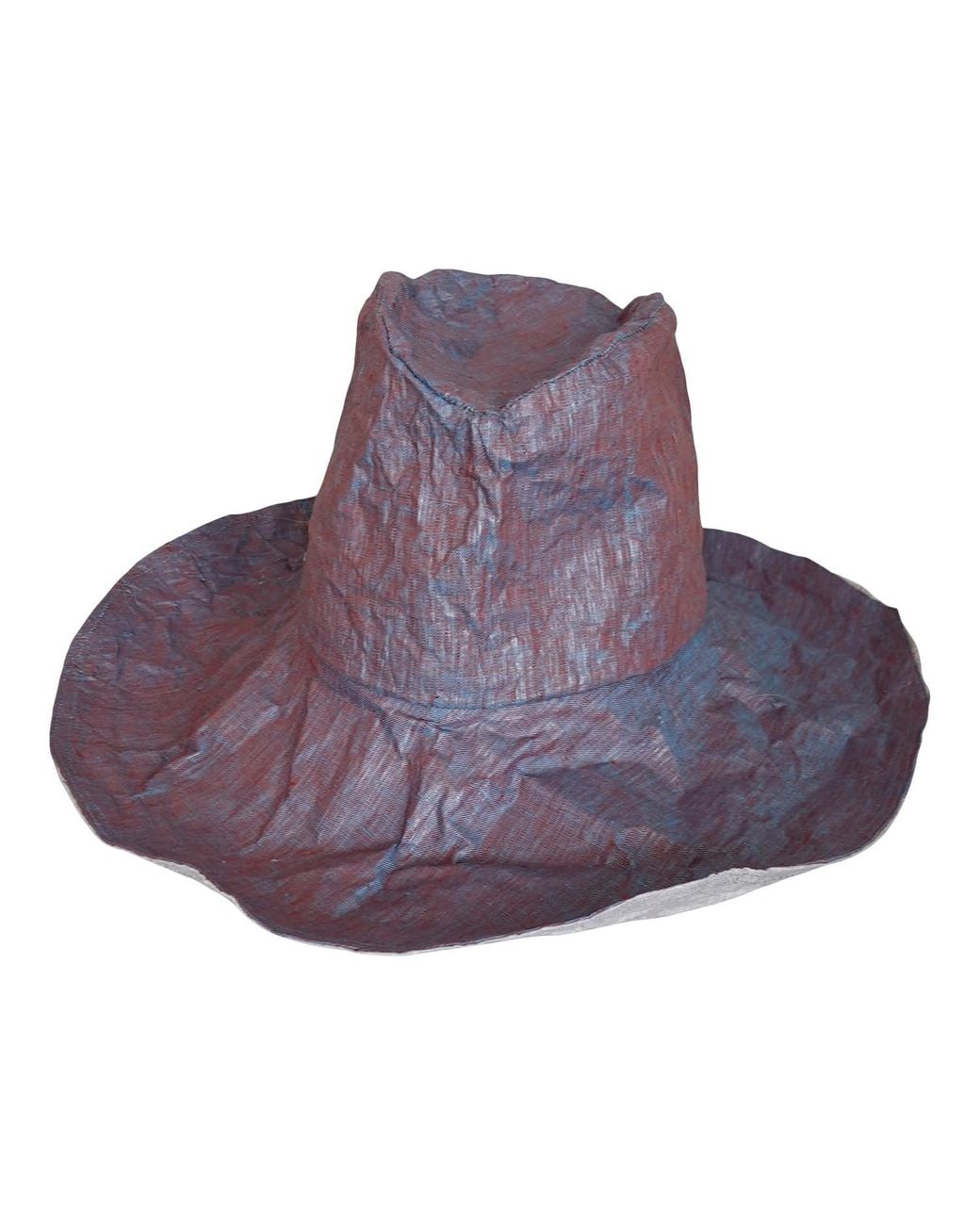 Romer Millinery Purple Morphy Moldable Wide Brim Linen Travel Hat
