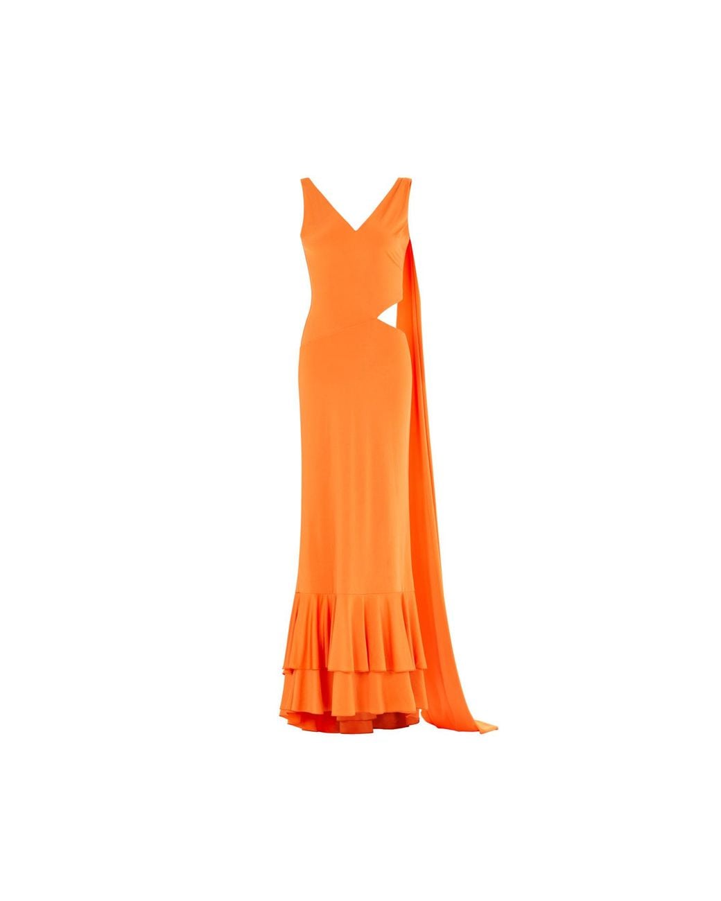 Herfetch Orange Maxi Satsuma Dress