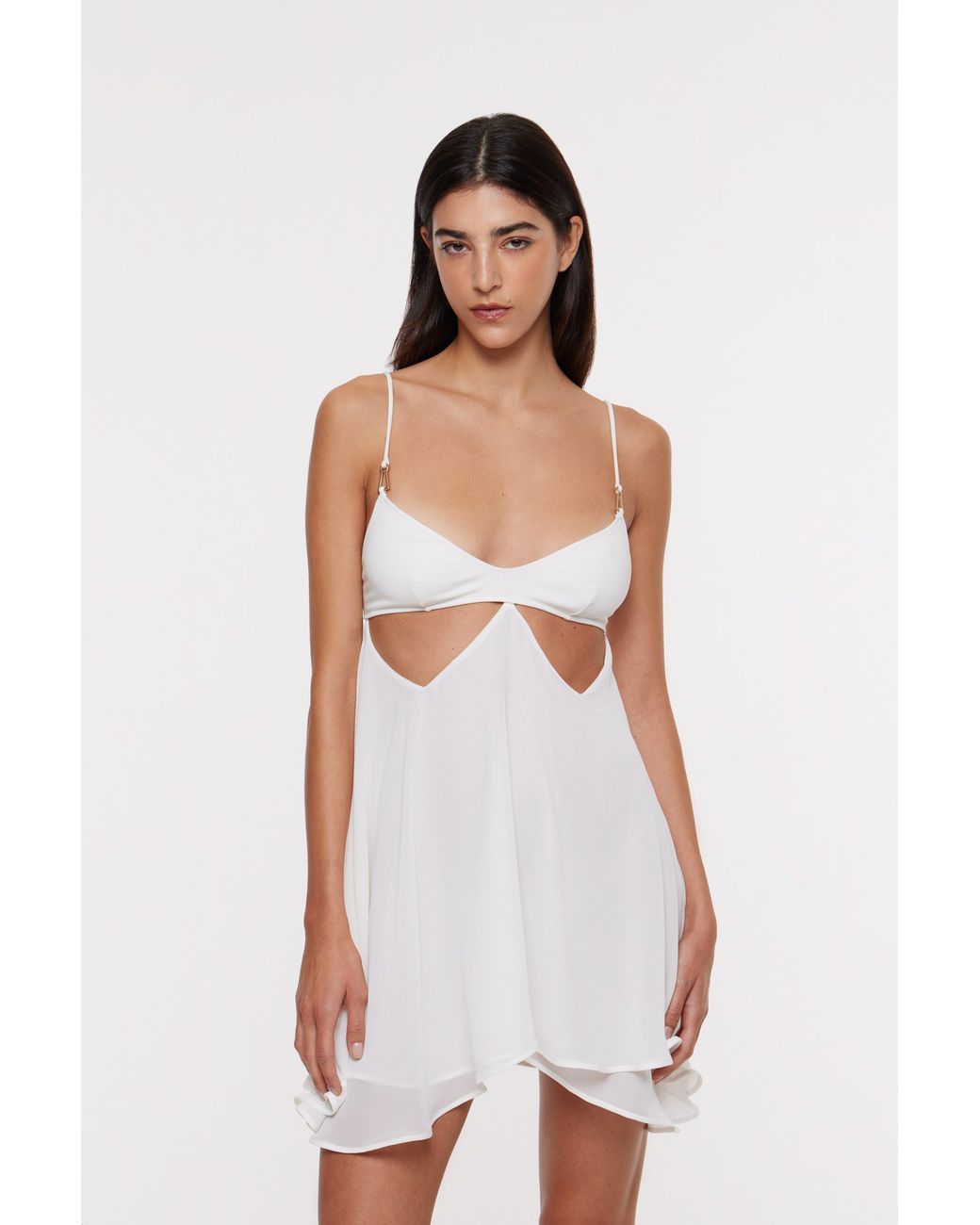 Bianca Resortwear White Reia Mini Dress