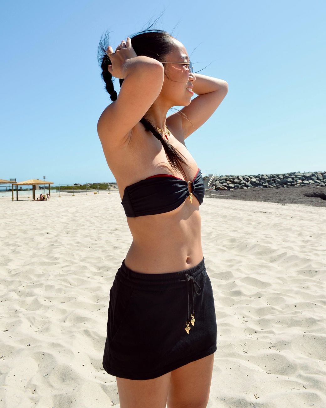Made for It Black She Bites Mini Skort