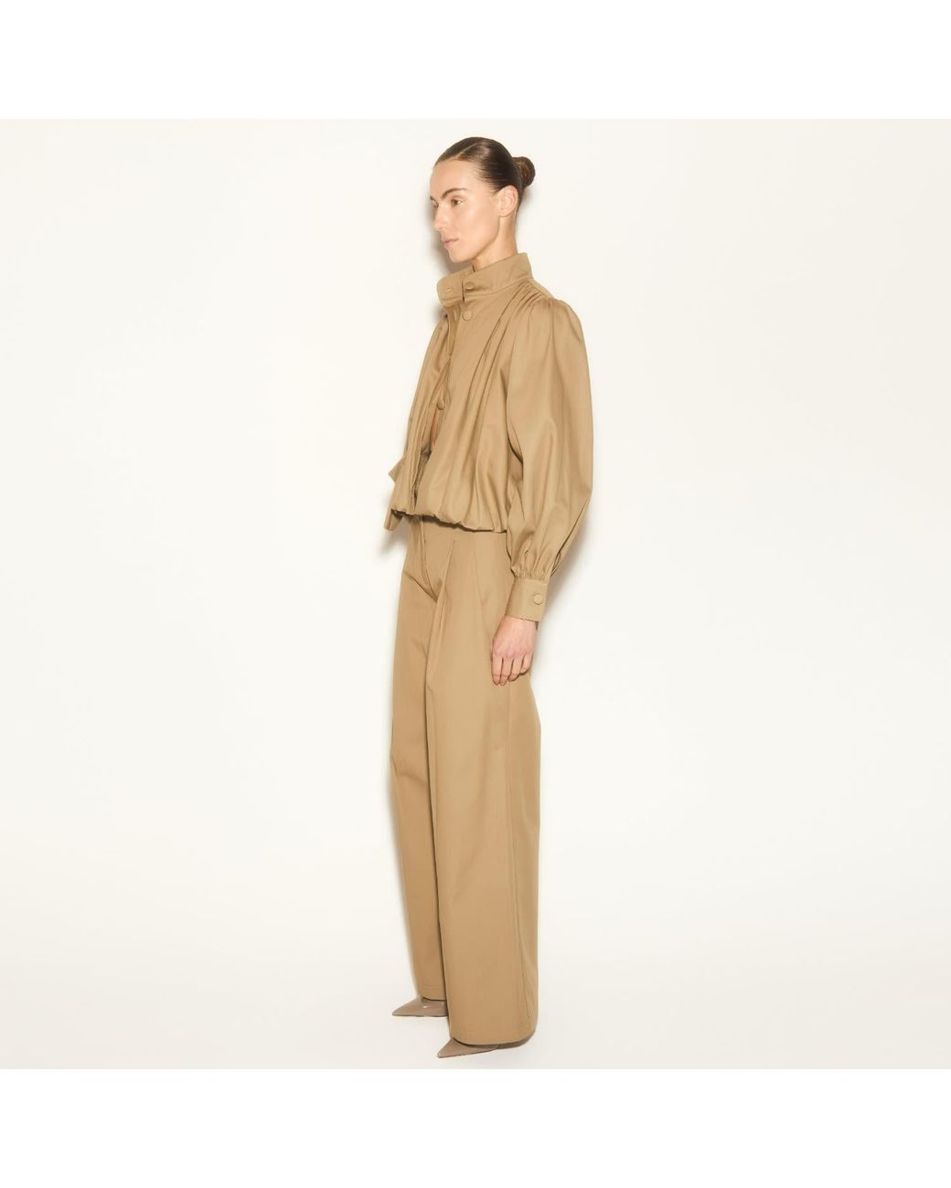 Herfetch Natural Neutrals Latte Wide Leg Pant Camel