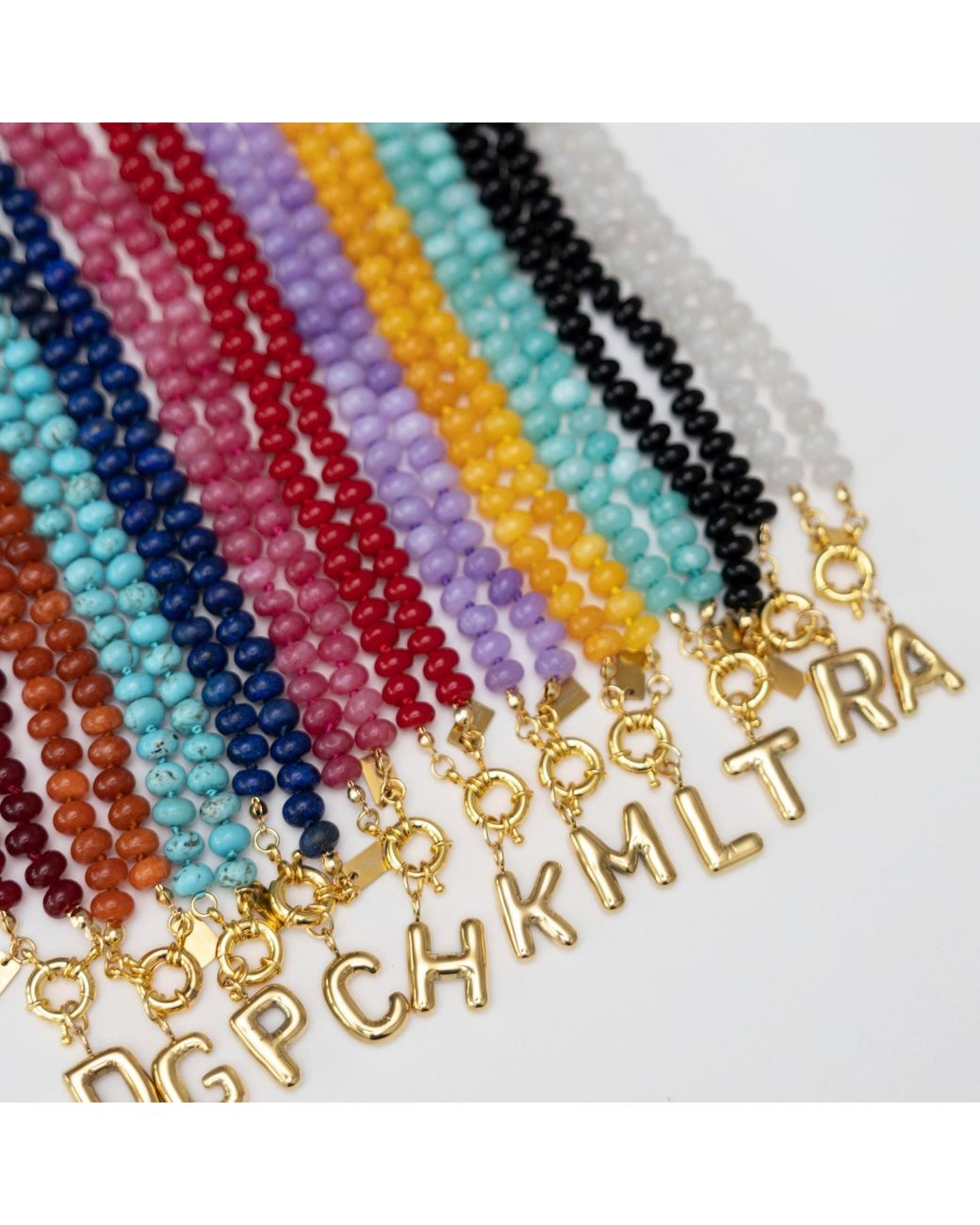 Christina Greene Pink Sweet Stone Beaded Knotted Necklace