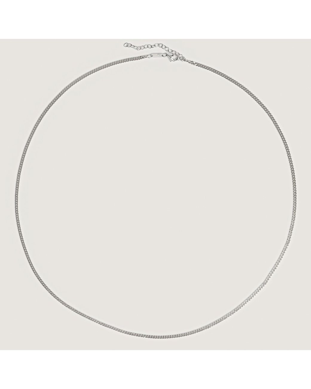 BY EDA DOGAN Metallic Paris Curb Chain Necklace