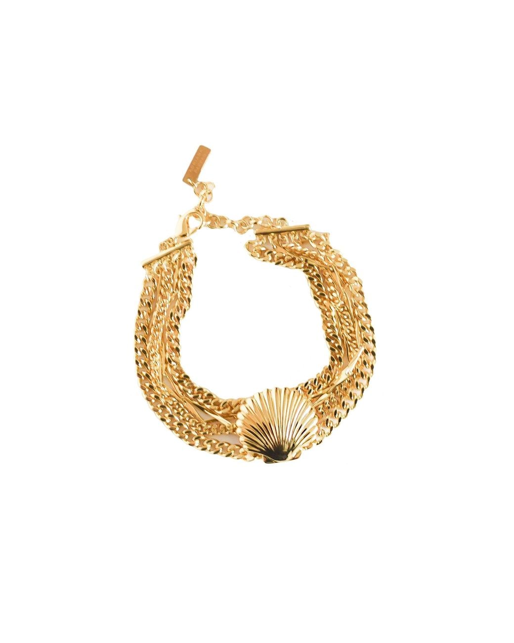 Adriana Pappas Designs Metallic Scallop Shell Bracelet
