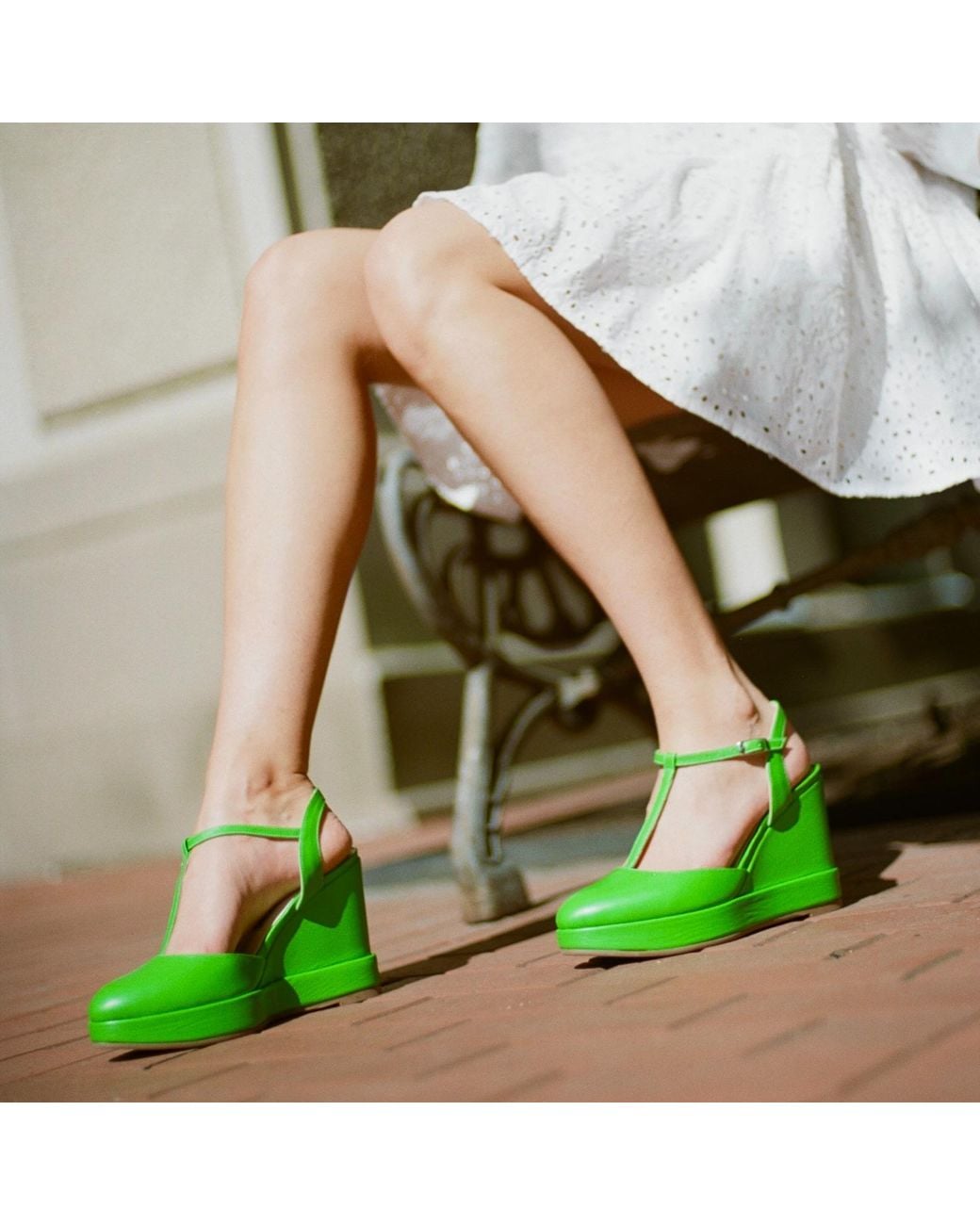 Rosamund Muir London Green Jeanne Wedges
