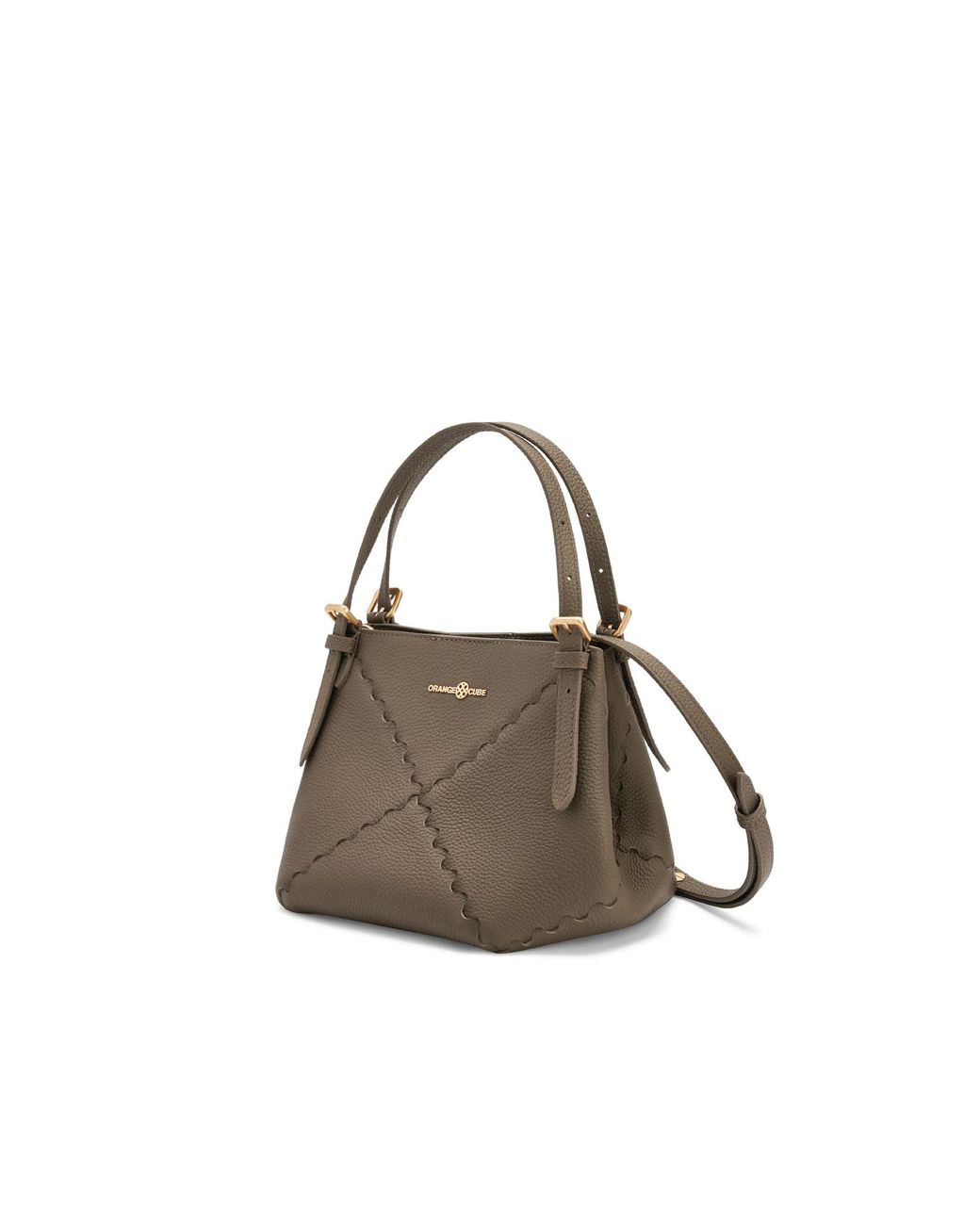 Orange Cube Gray Dusk Mosaic Mini Tote