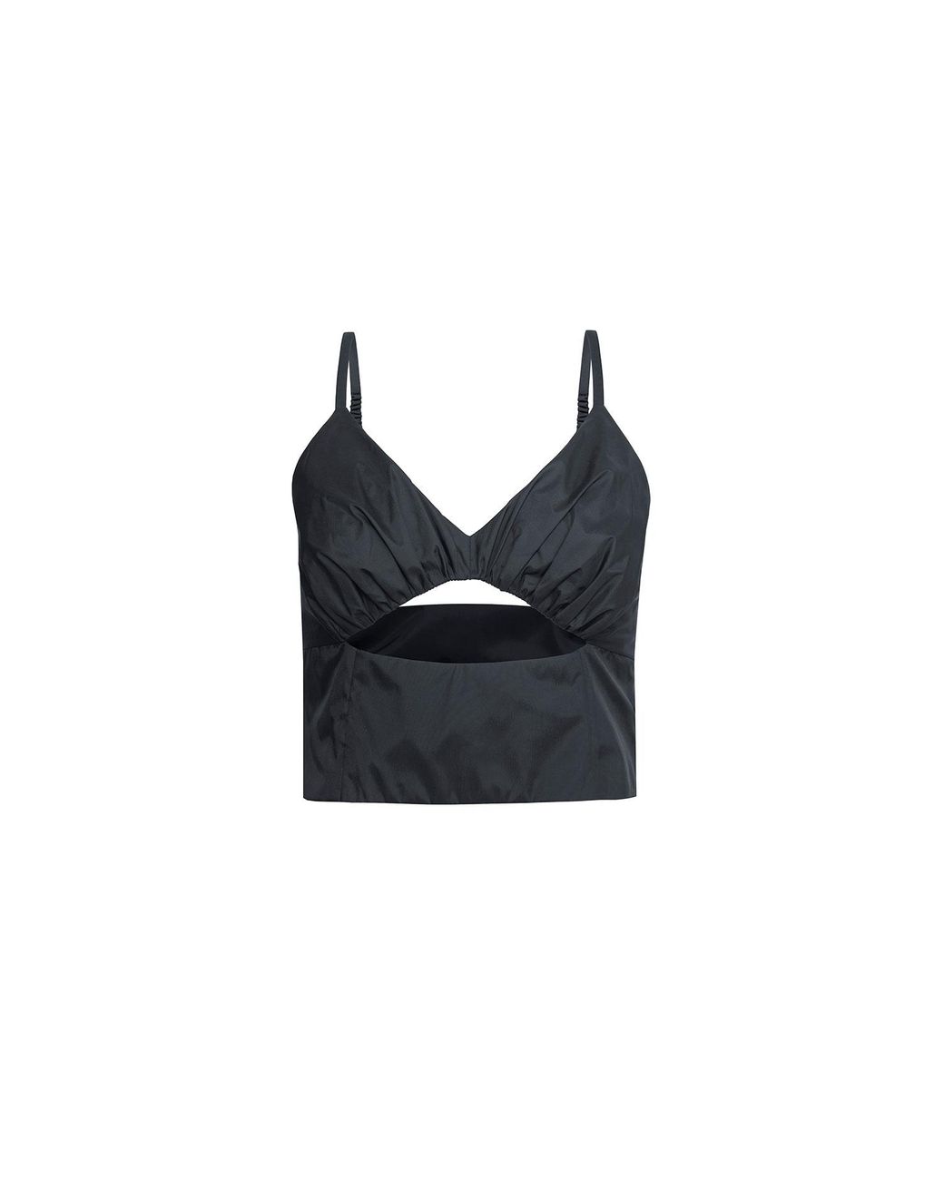 Audrey Vallens Black All-Gen Cutout Detail Cami