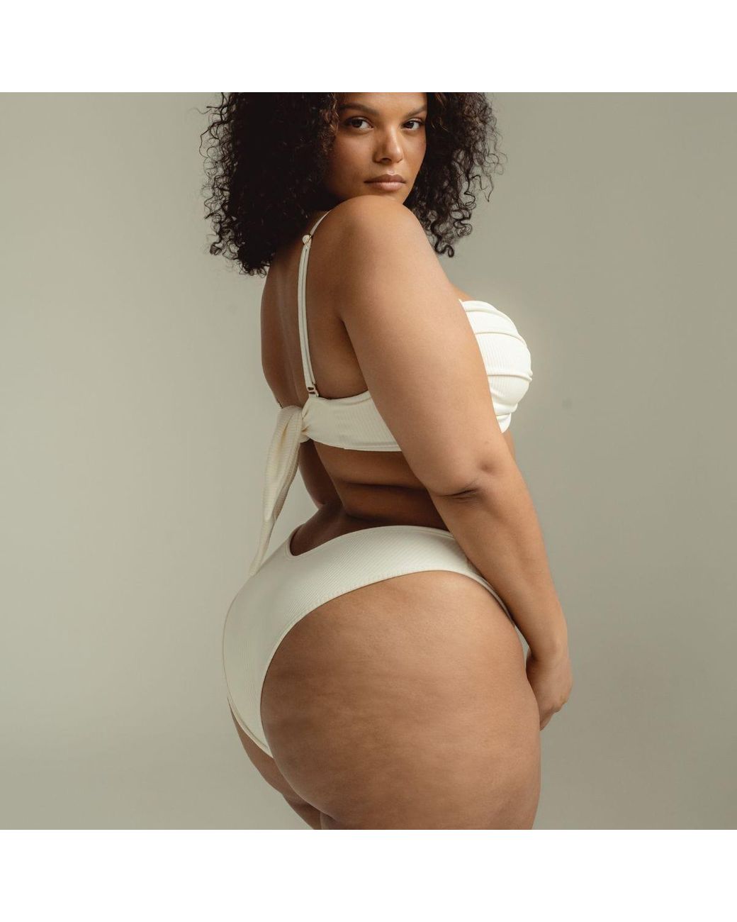 Montce Natural Cream Rib Lulu Bikini Bottom