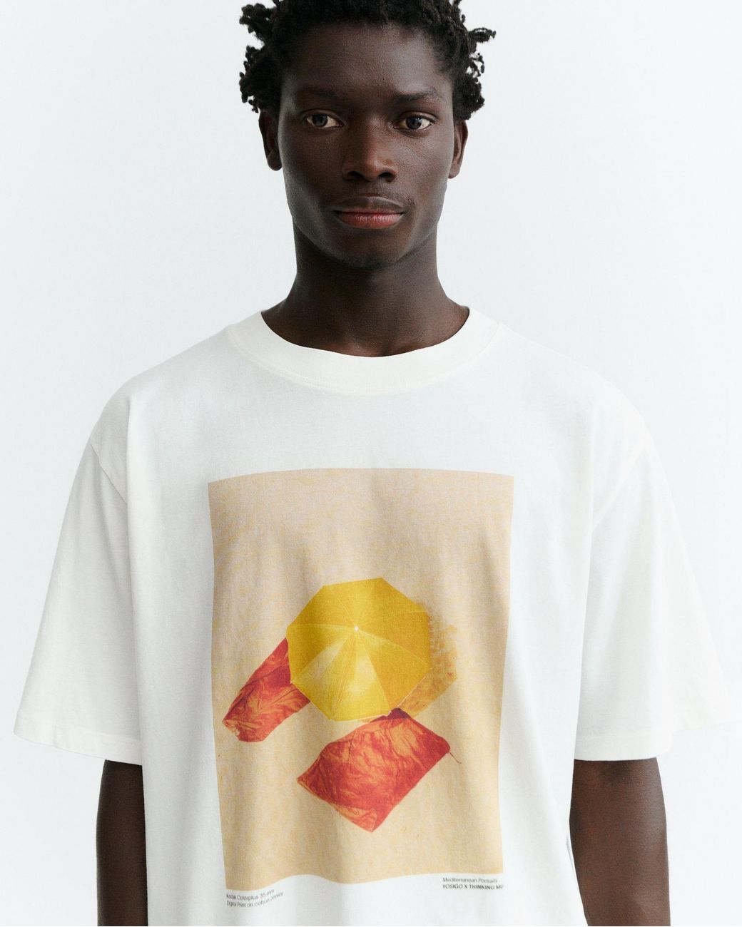 Thinking Mu White Yosigo Eric Oversize T-Shirt for men