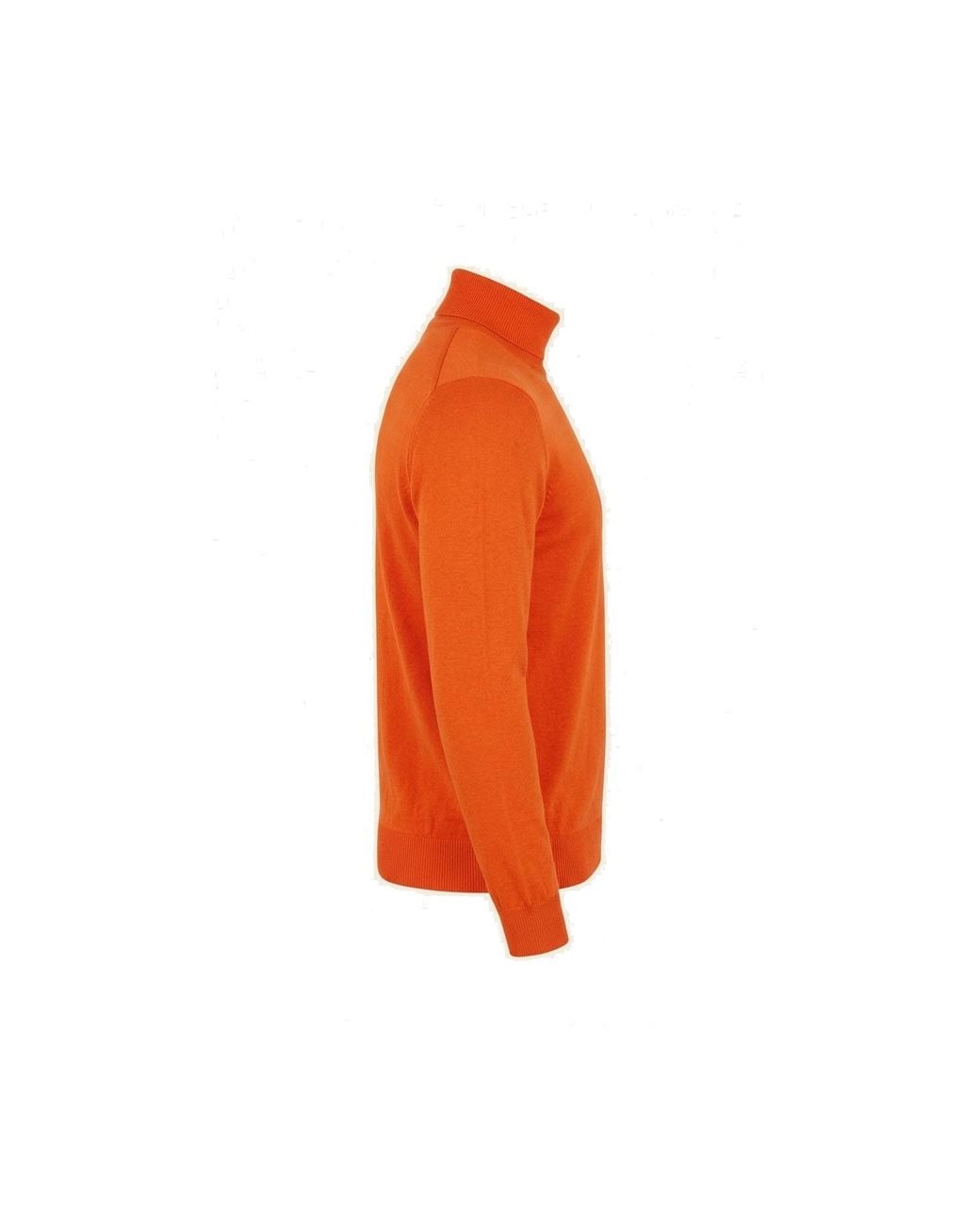 Ron Tomson Orange Roll Neck Knit Sweater for men