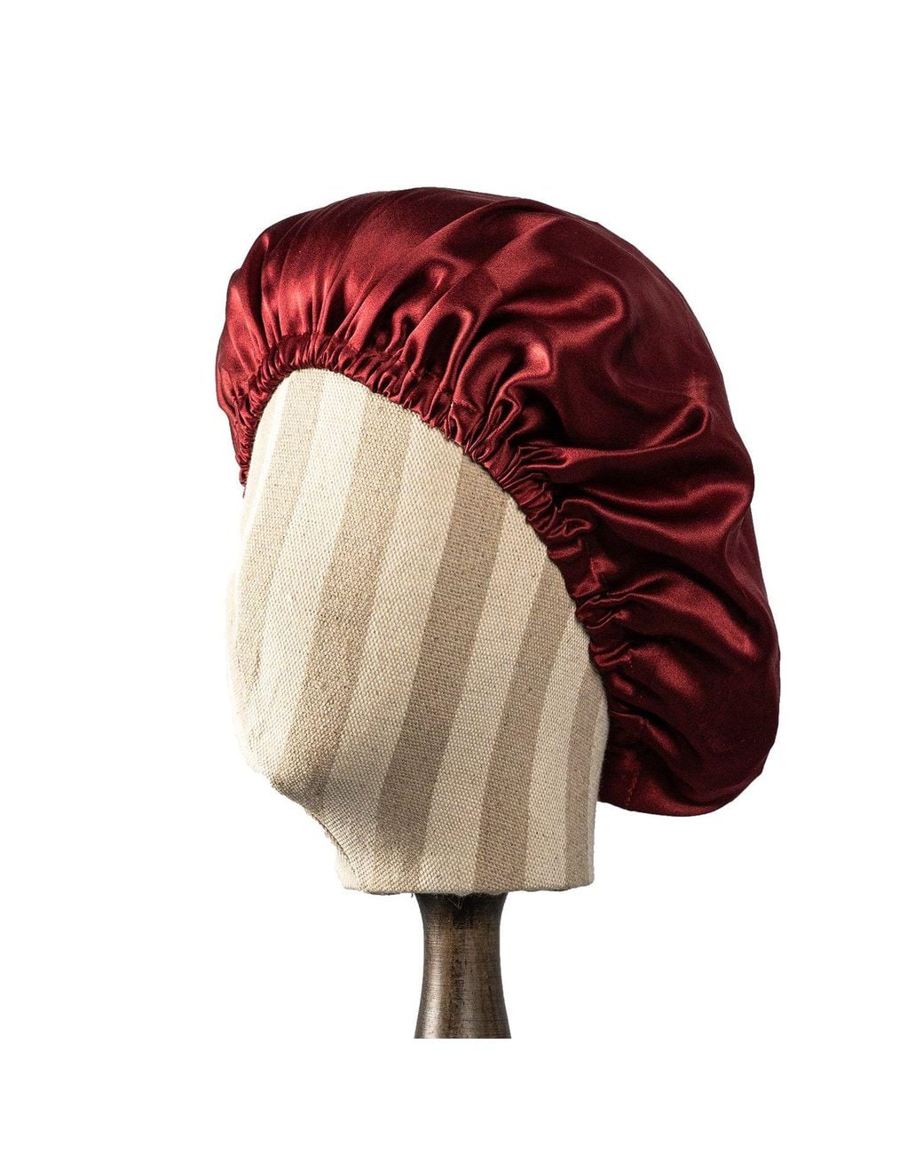 Soft Strokes Silk Red Pure Mulberry Silk Sangria Hair Bonnet
