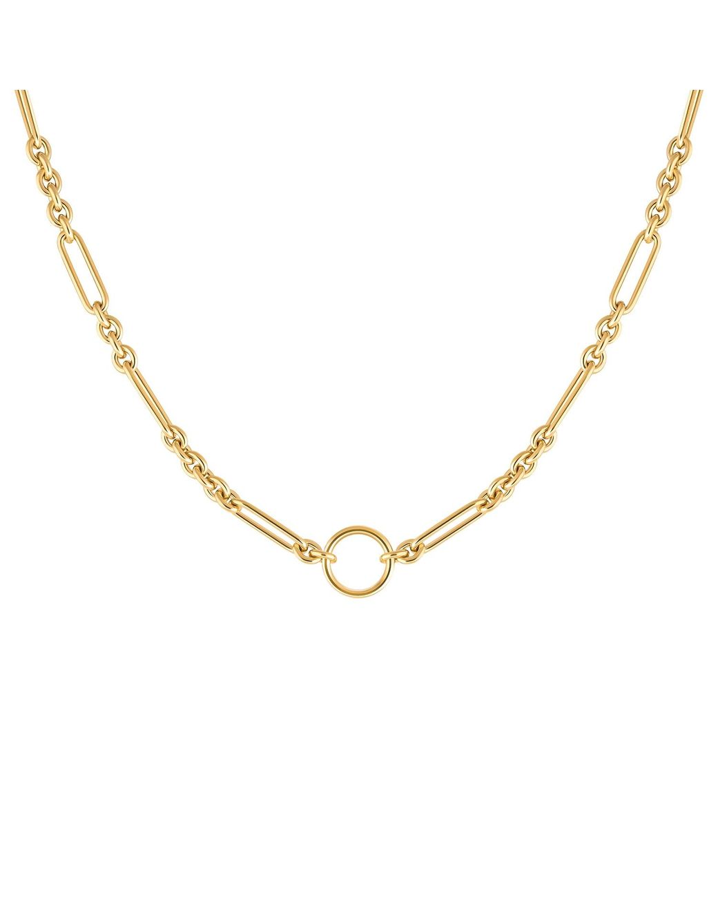 Karma and Luck Metallic Chain Necklace – Minimalist Layering Jewelry – Celestial Ties