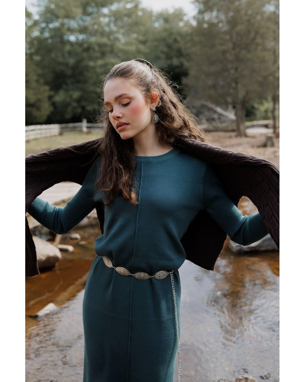 Rave on Trend Green Knitted Maxi Dress