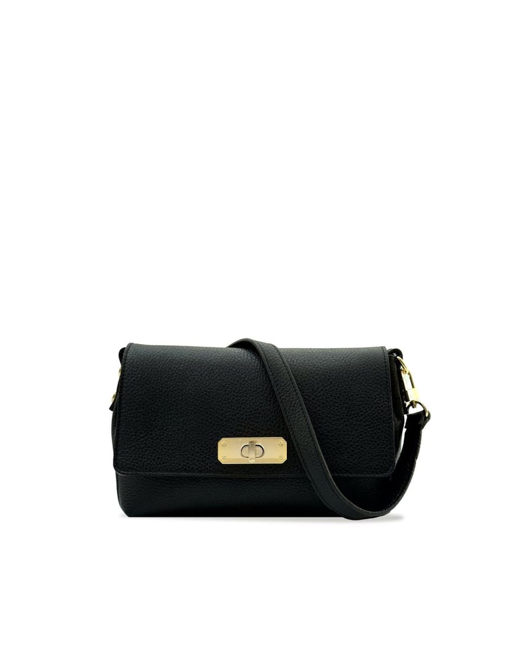 Apatchy London Black The Maisie Midi Leather Bag